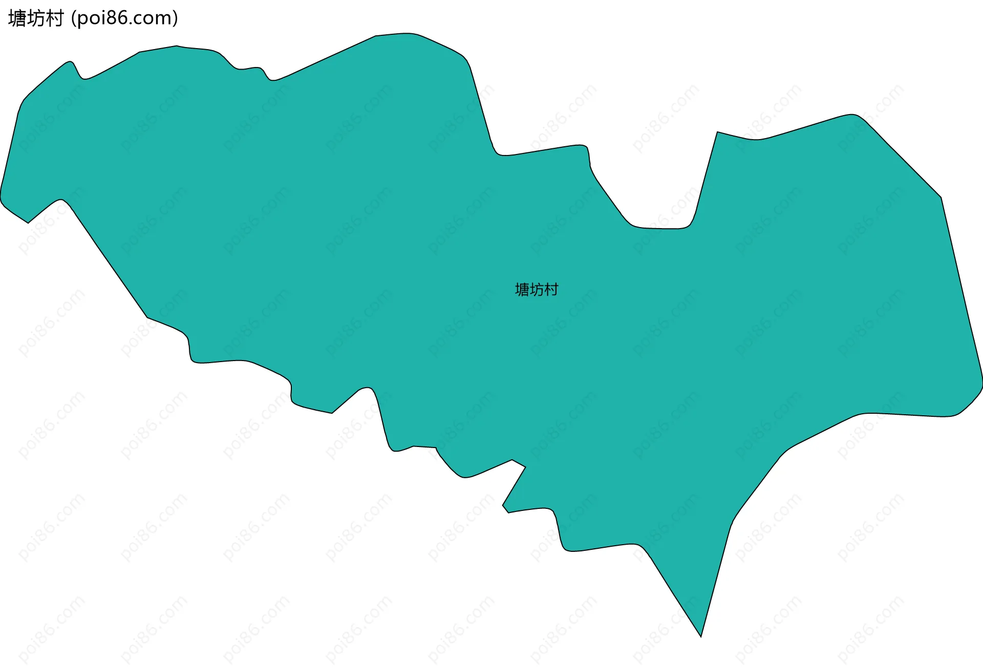 塘坊村边界地图