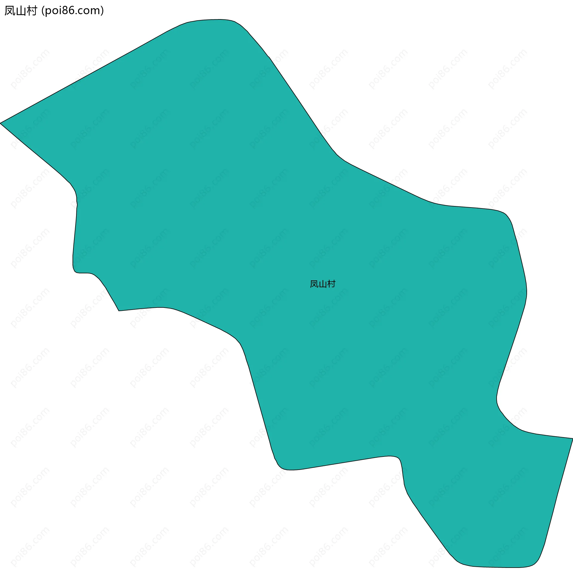 凤山村边界地图
