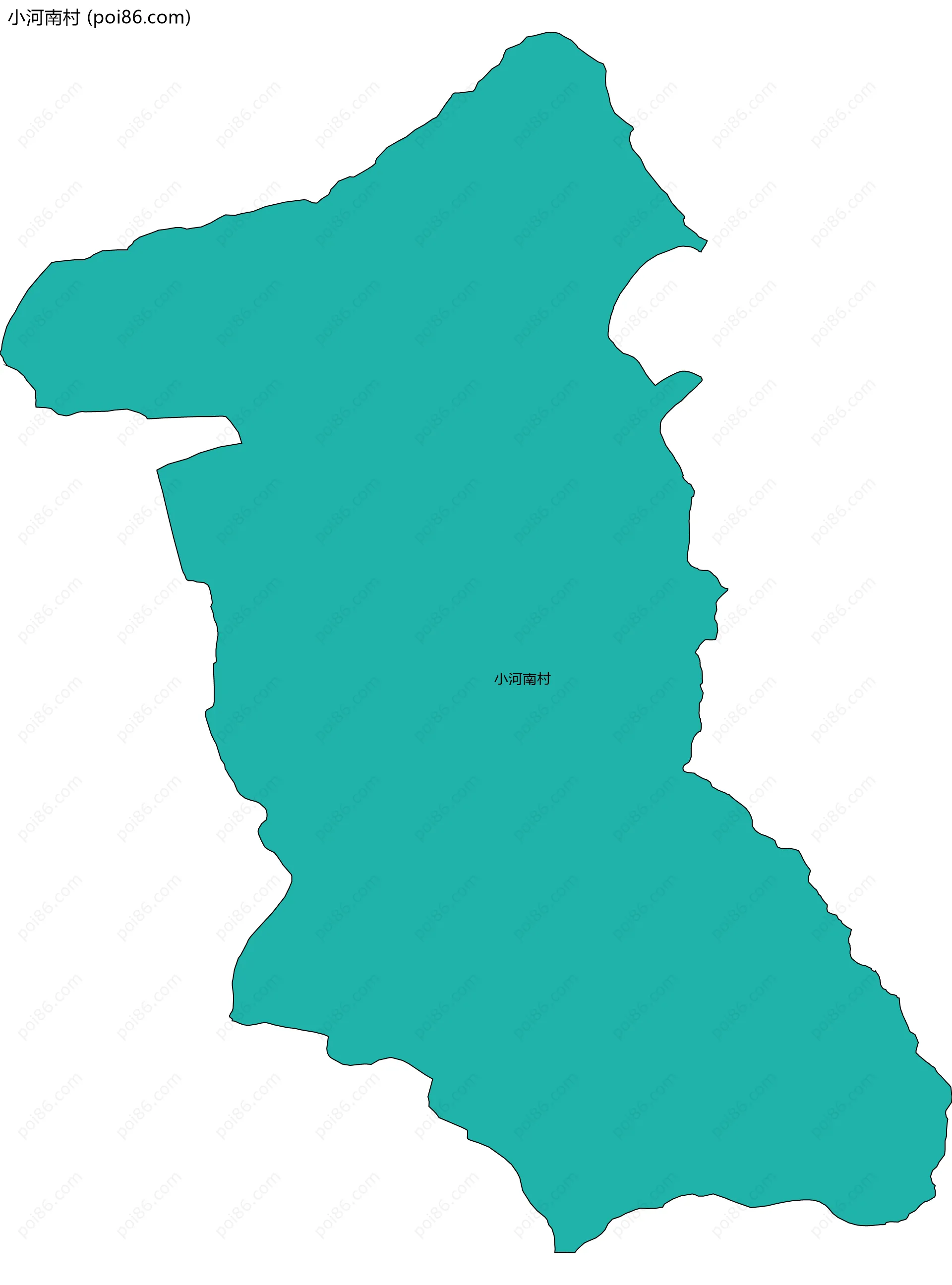 小河南村边界地图