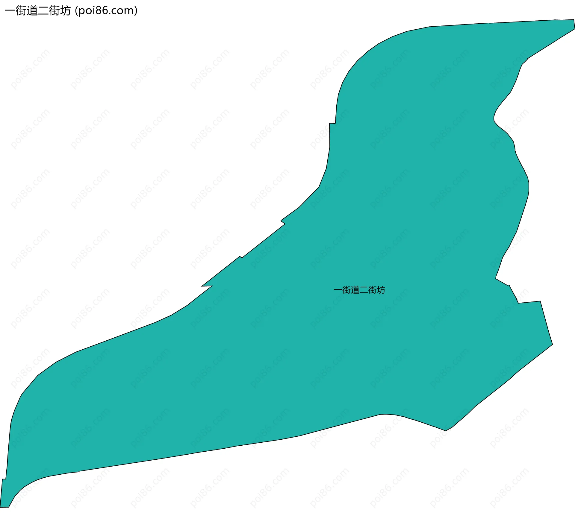 一街道二街坊边界地图