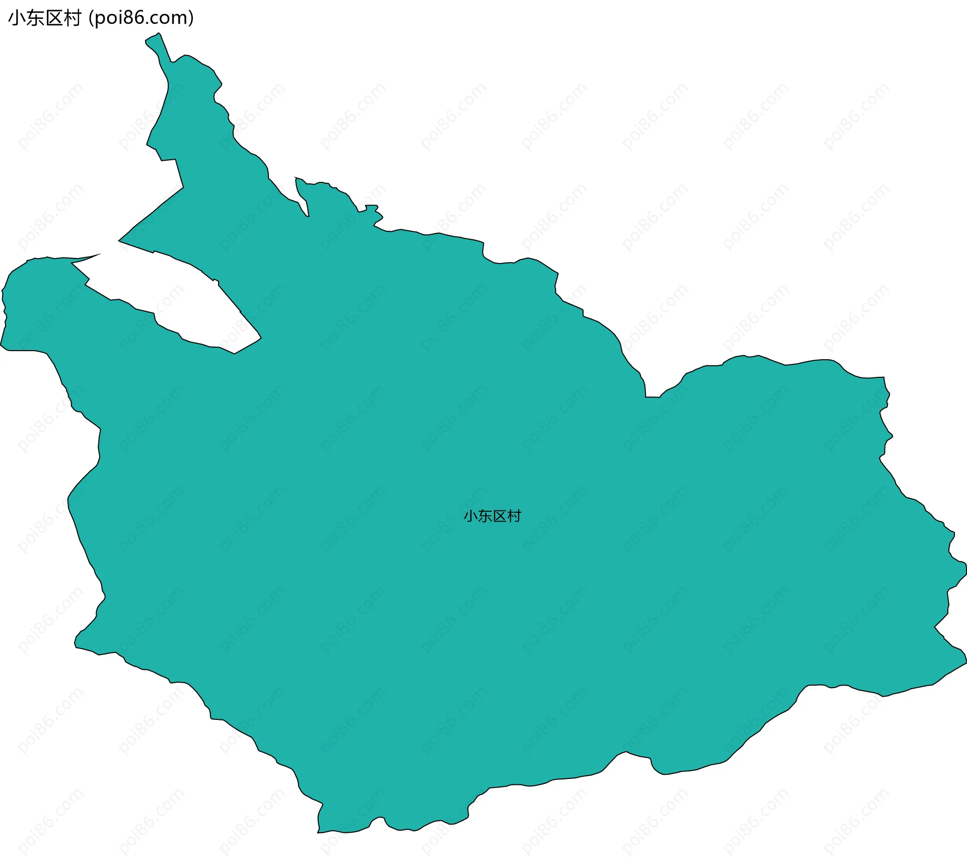 小东区村边界地图