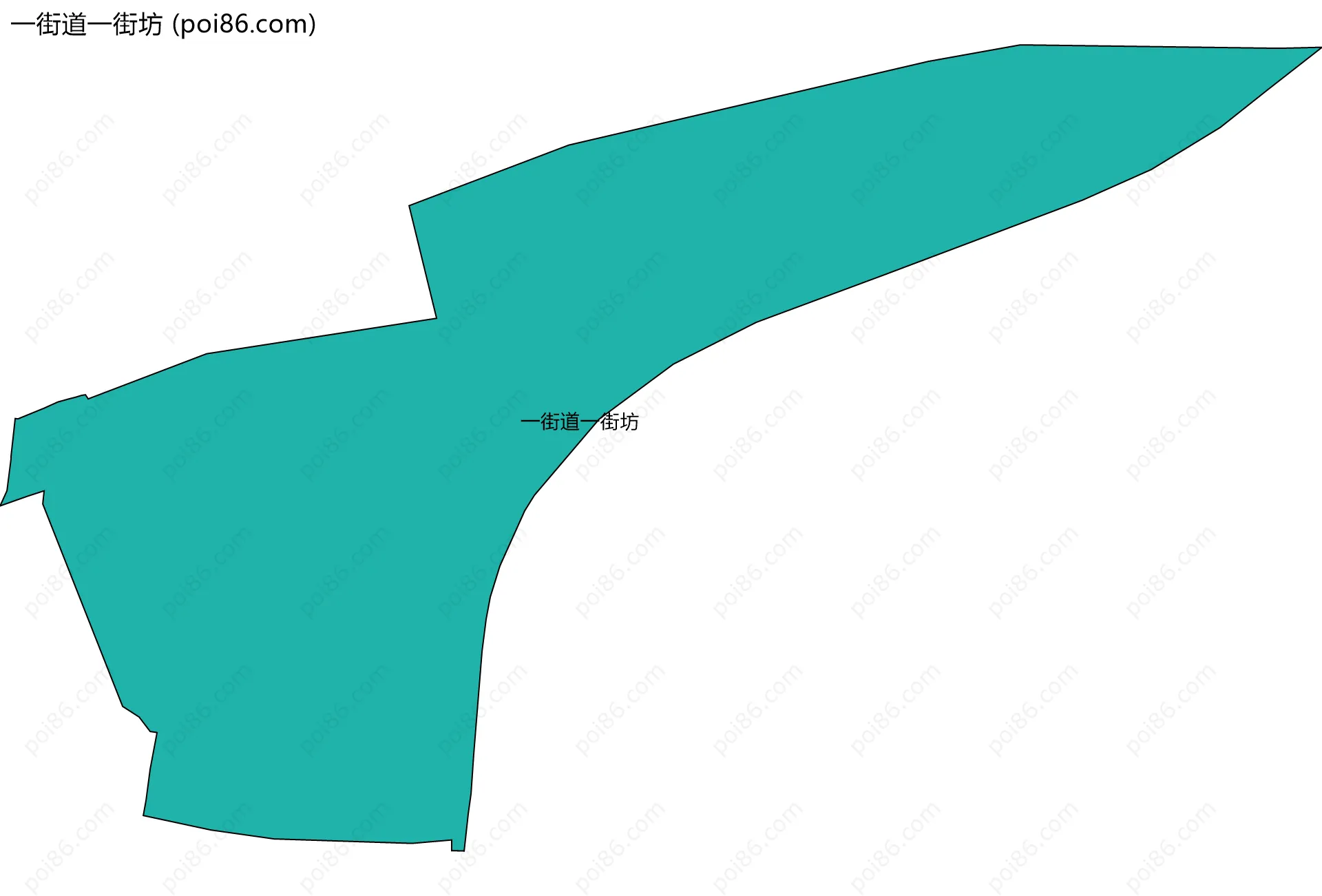 一街道一街坊边界地图