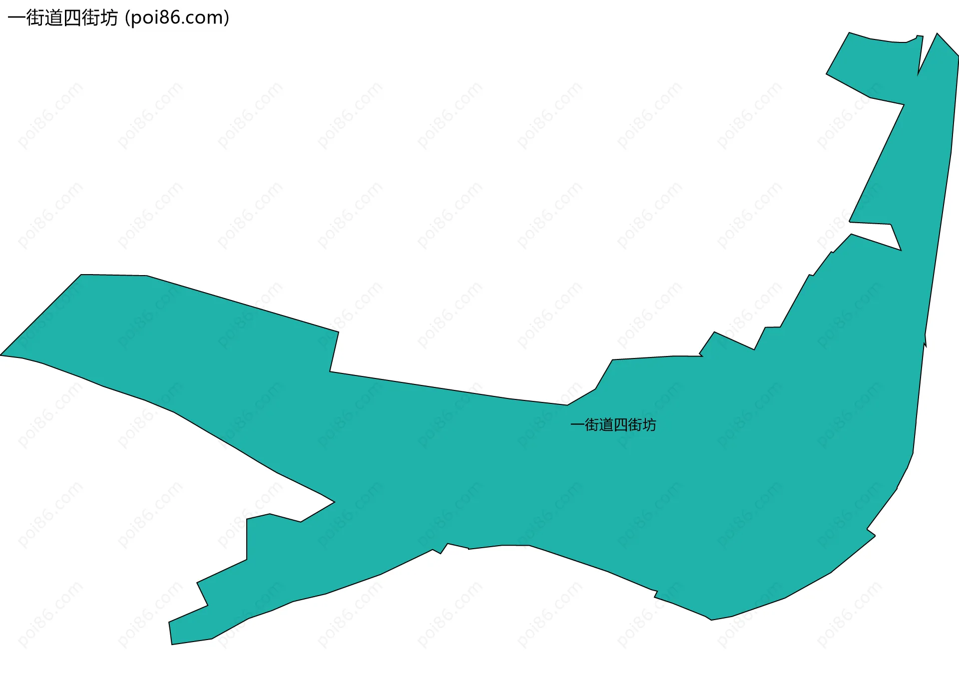 一街道四街坊边界地图