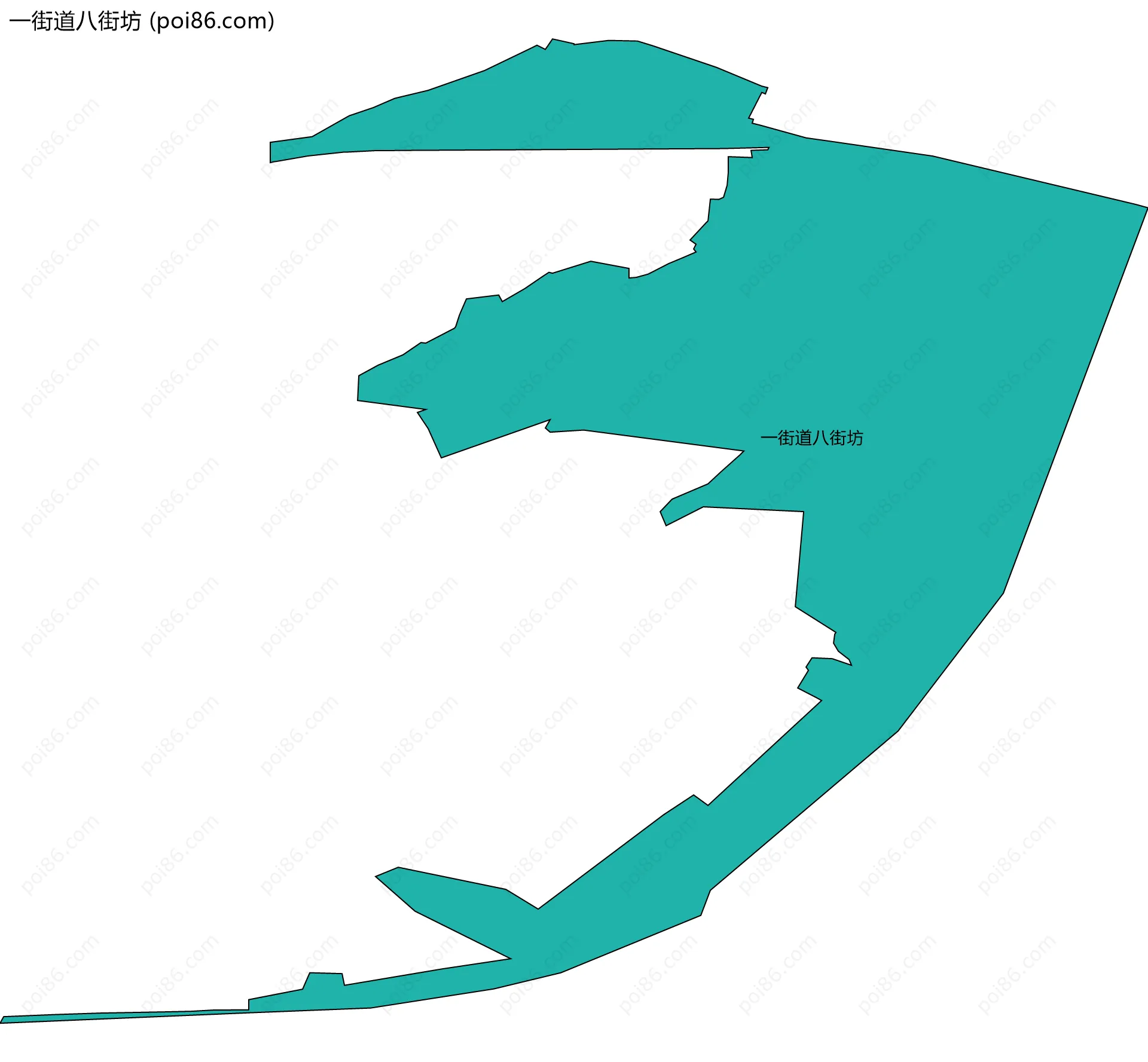 一街道八街坊边界地图