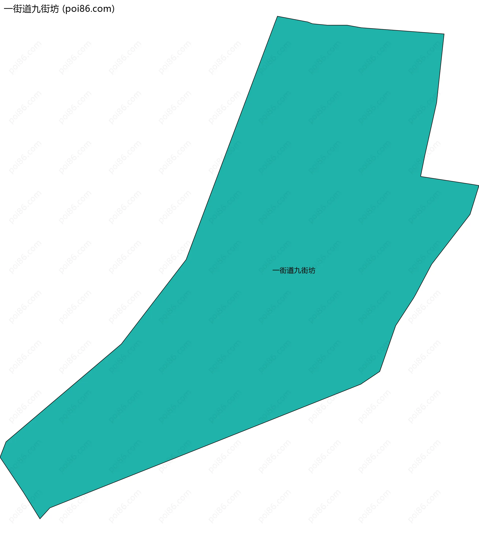 一街道九街坊边界地图