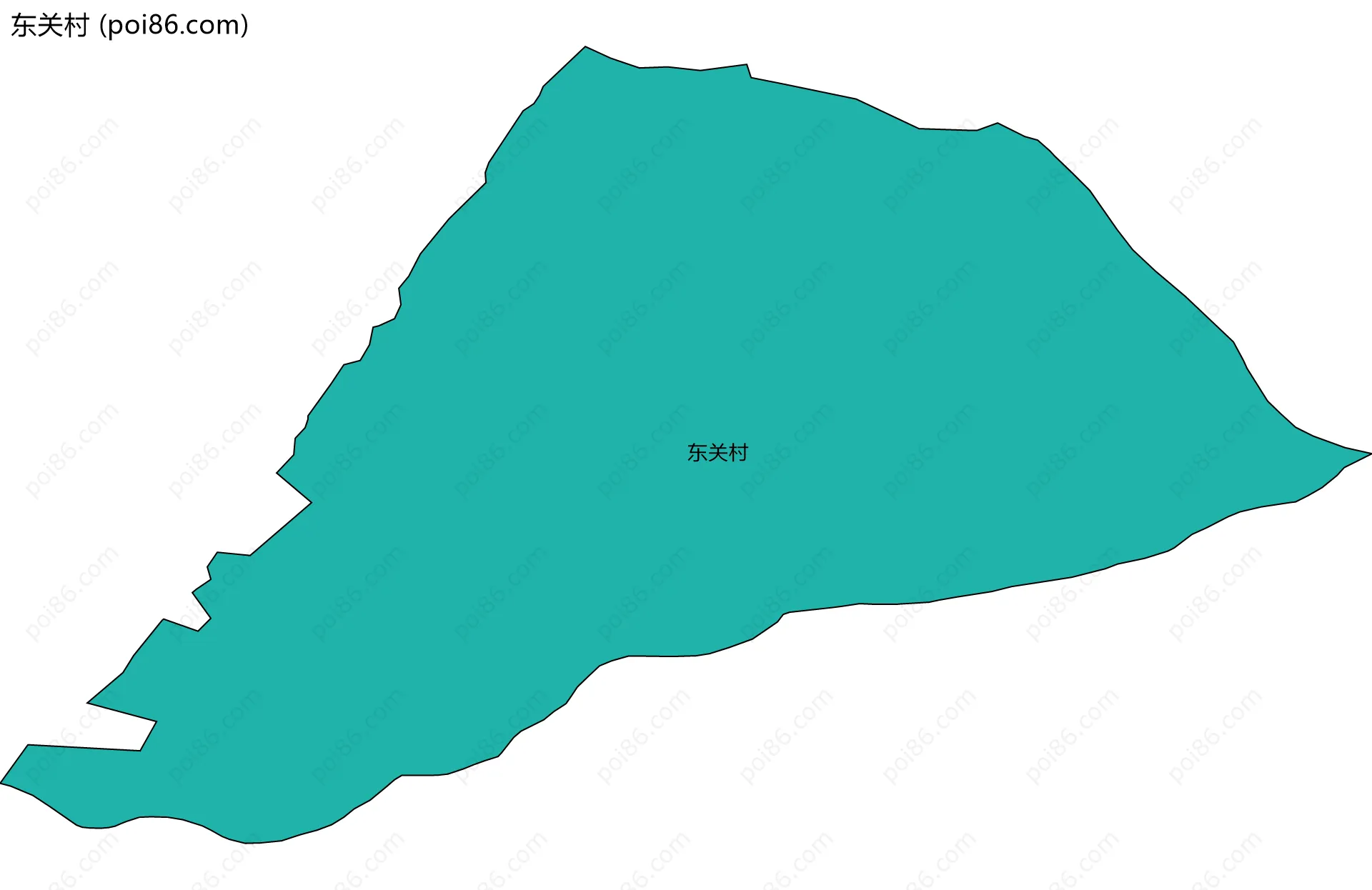东关村边界地图