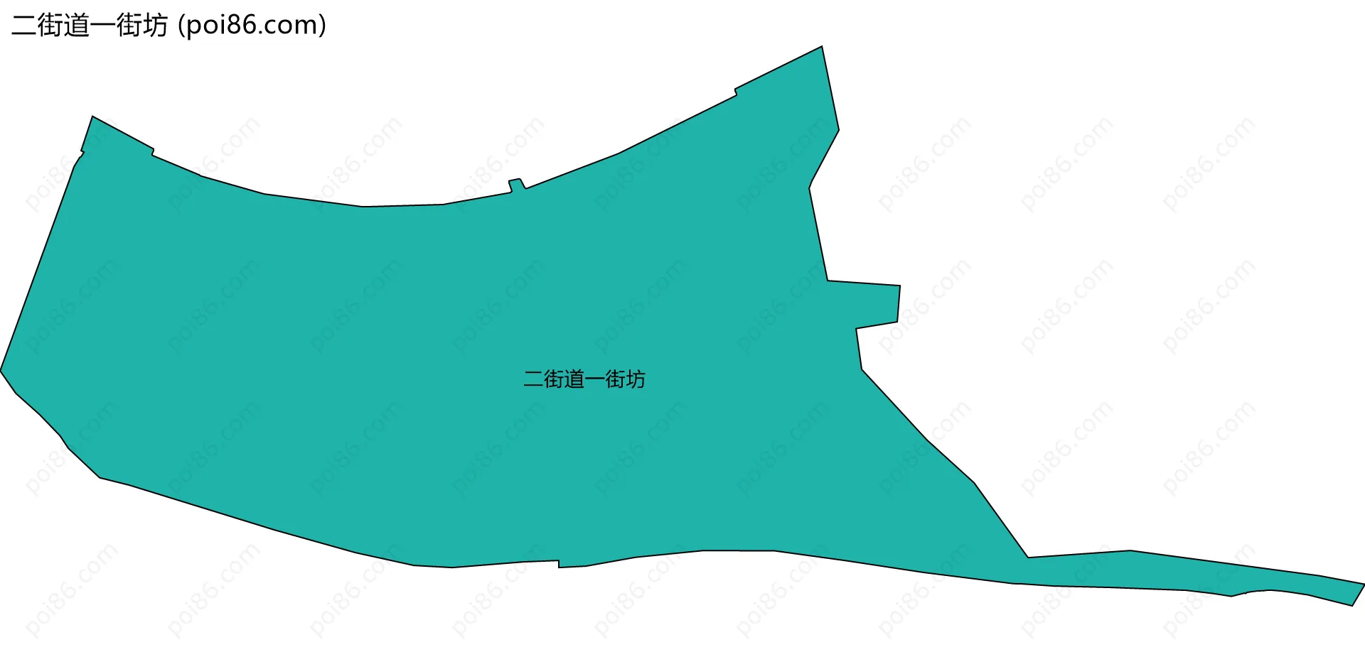 二街道一街坊边界地图