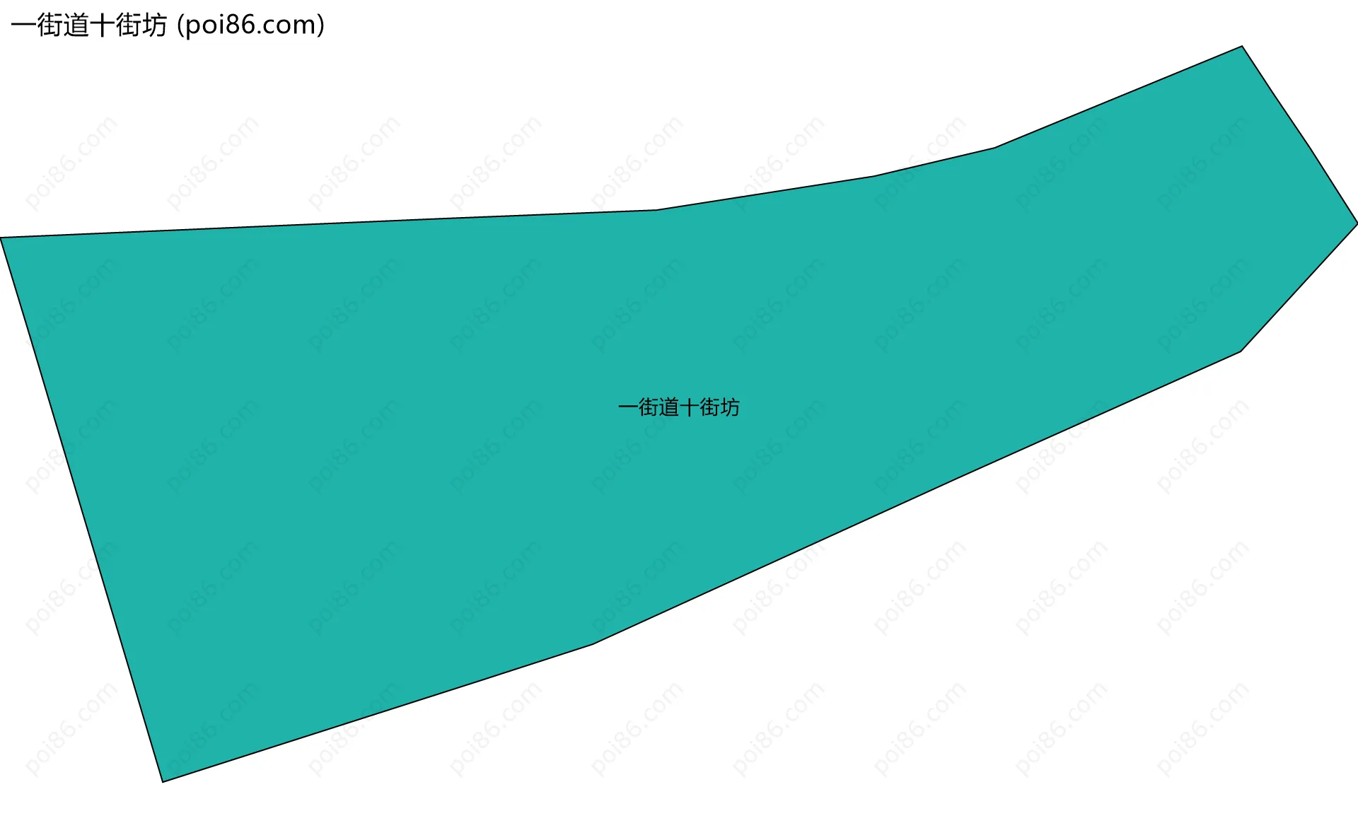 一街道十街坊边界地图