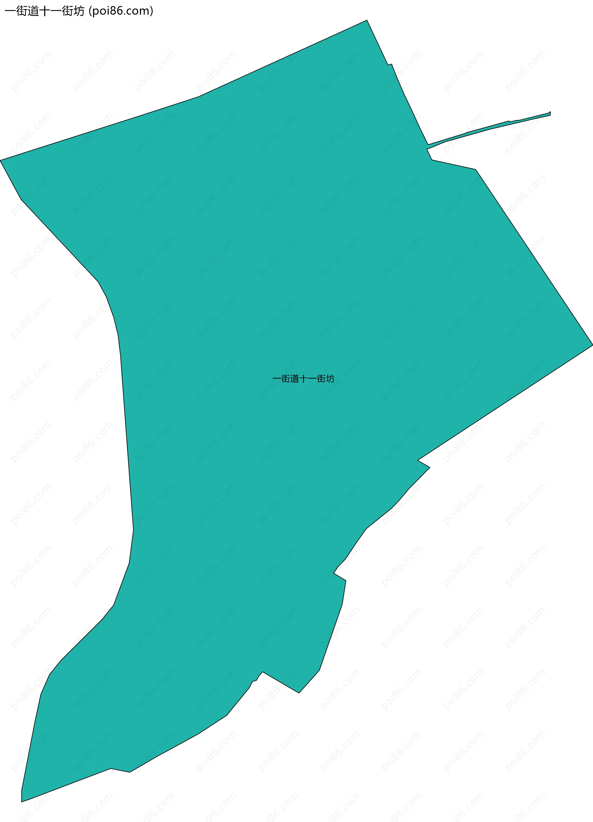 一街道十一街坊边界地图