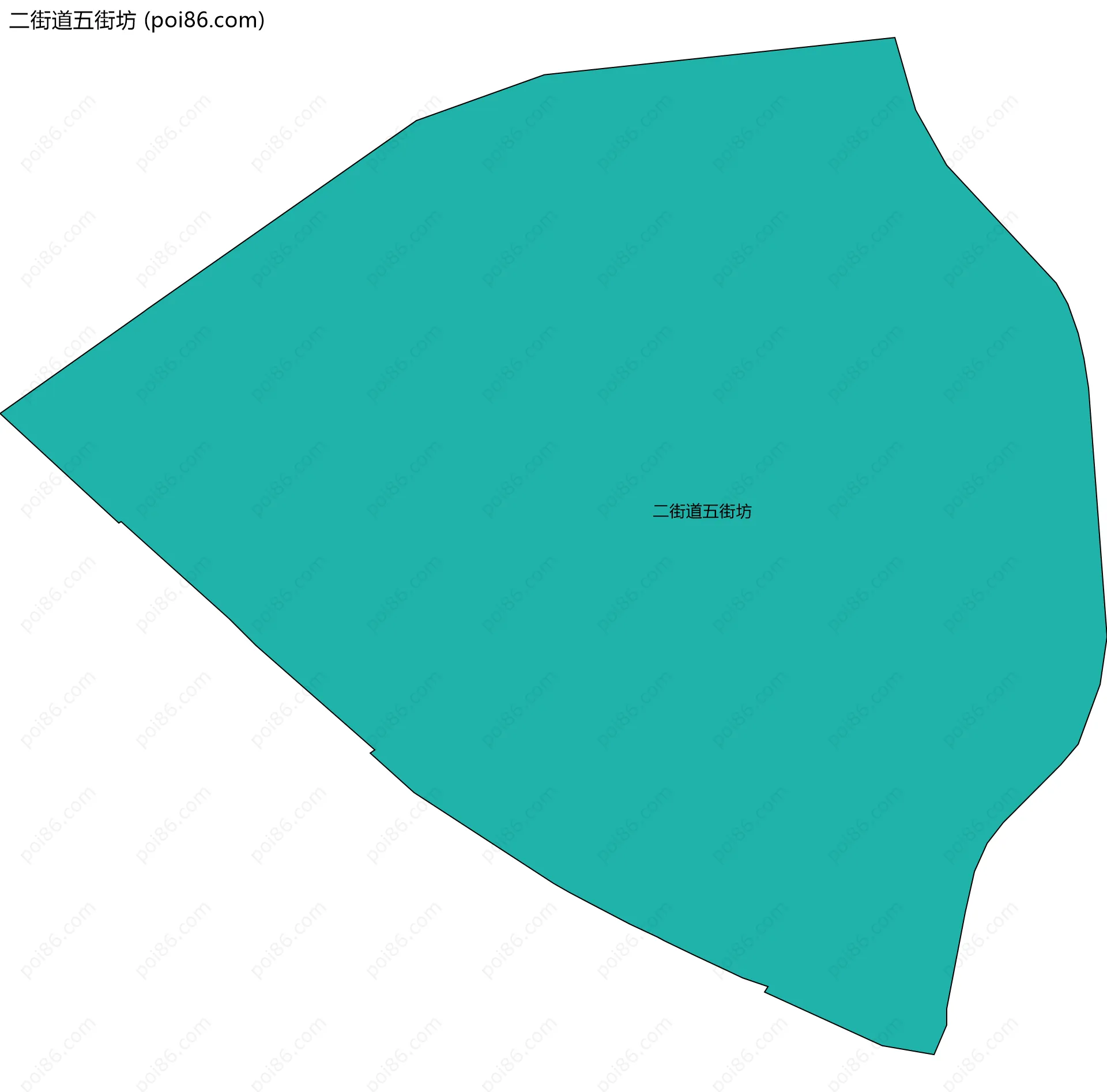 二街道五街坊边界地图