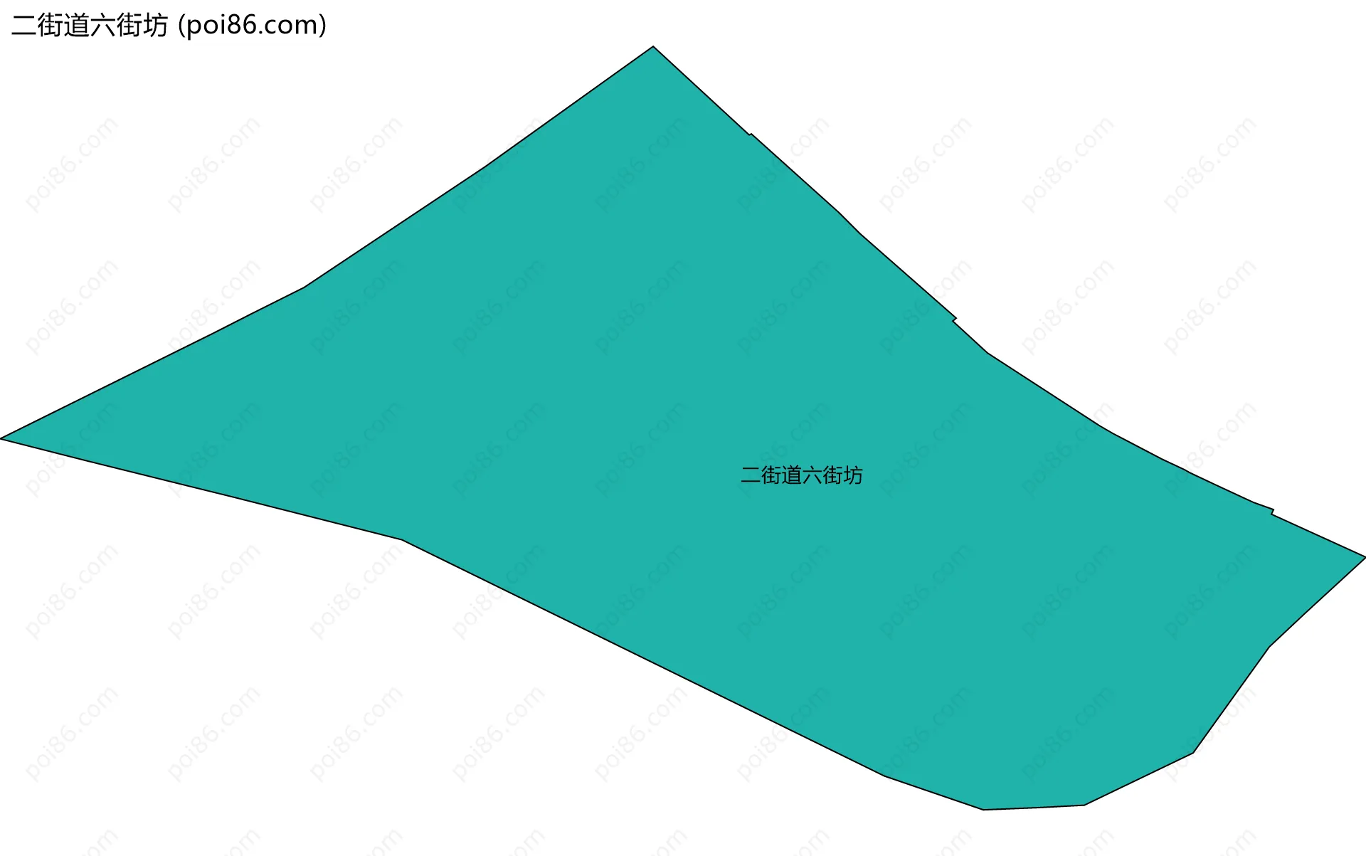二街道六街坊边界地图