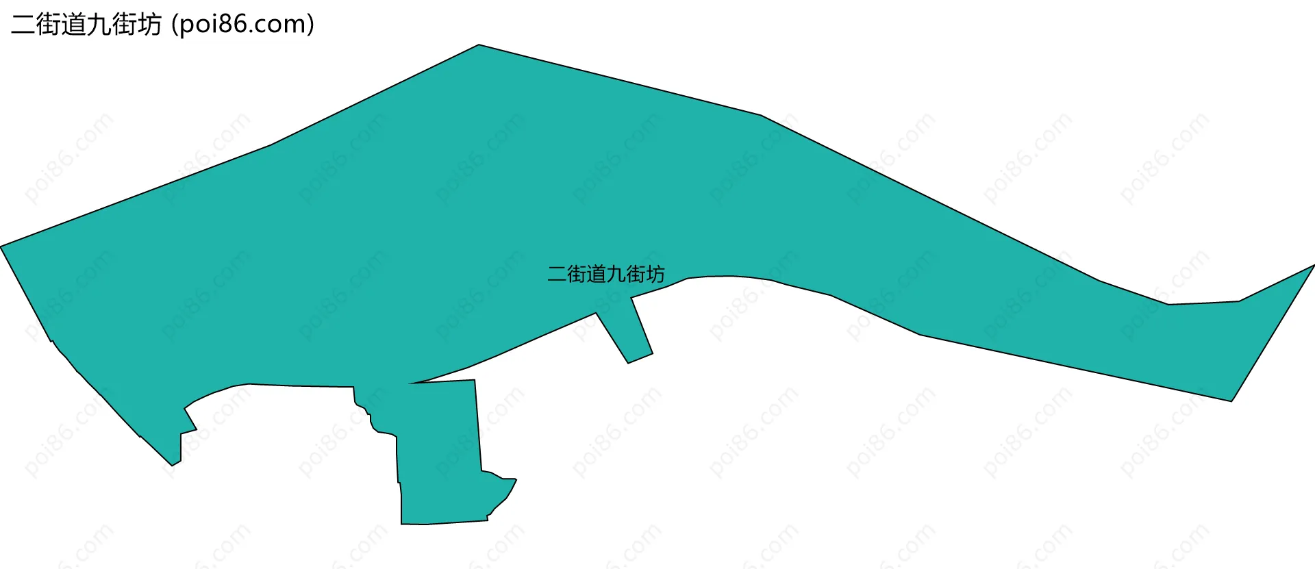 二街道九街坊边界地图