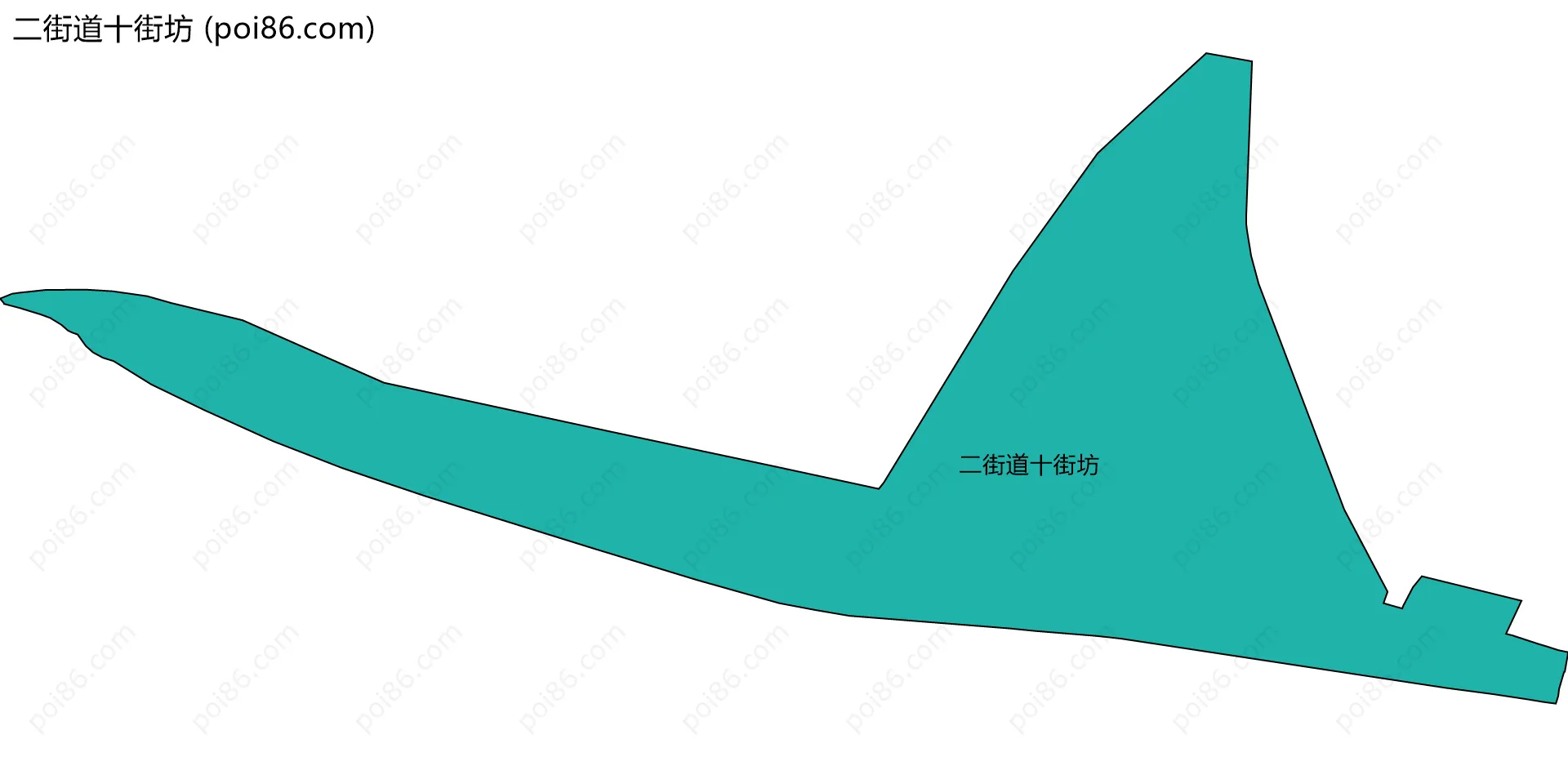 二街道十街坊边界地图