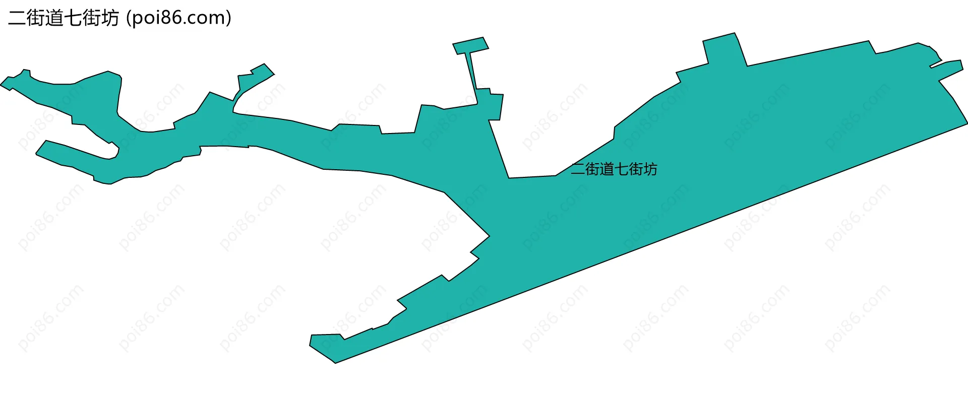 二街道七街坊边界地图