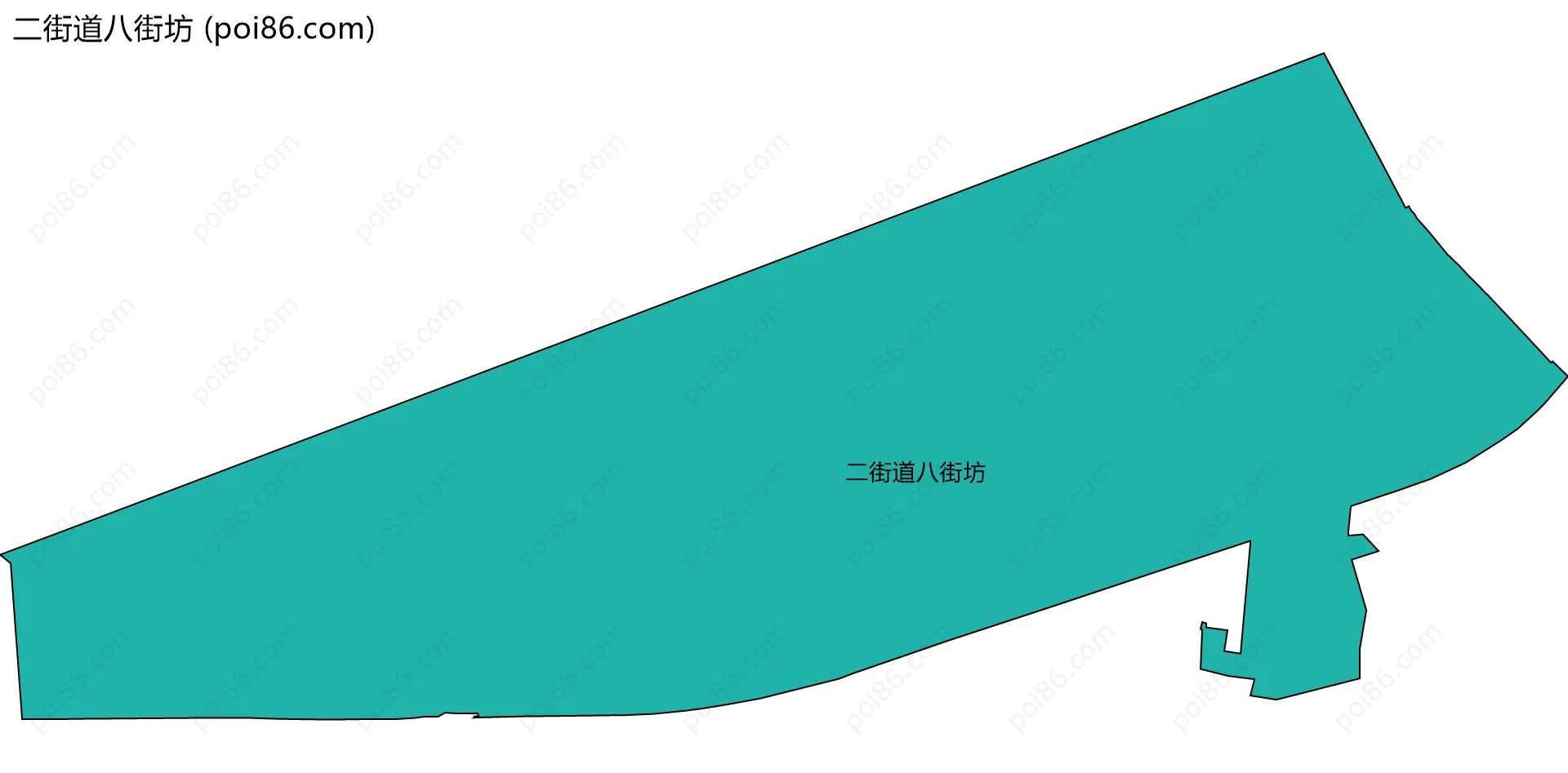 二街道八街坊边界地图