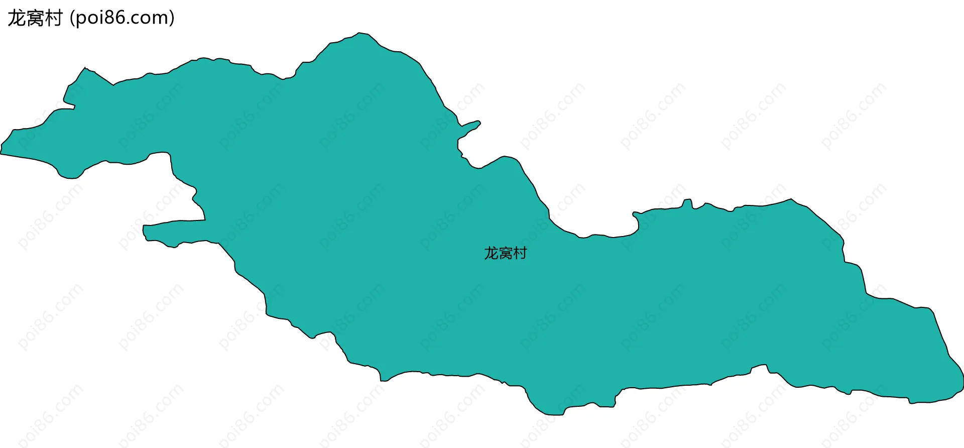 龙窝村边界地图