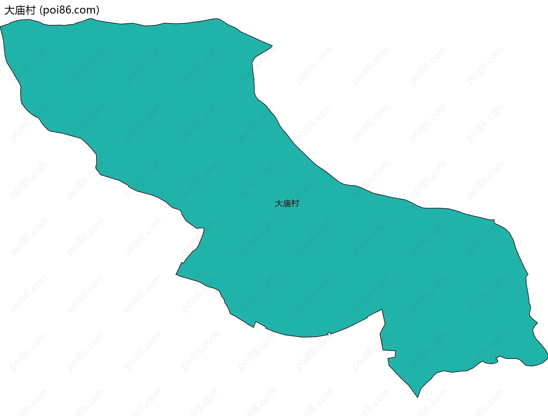 大庙村边界地图
