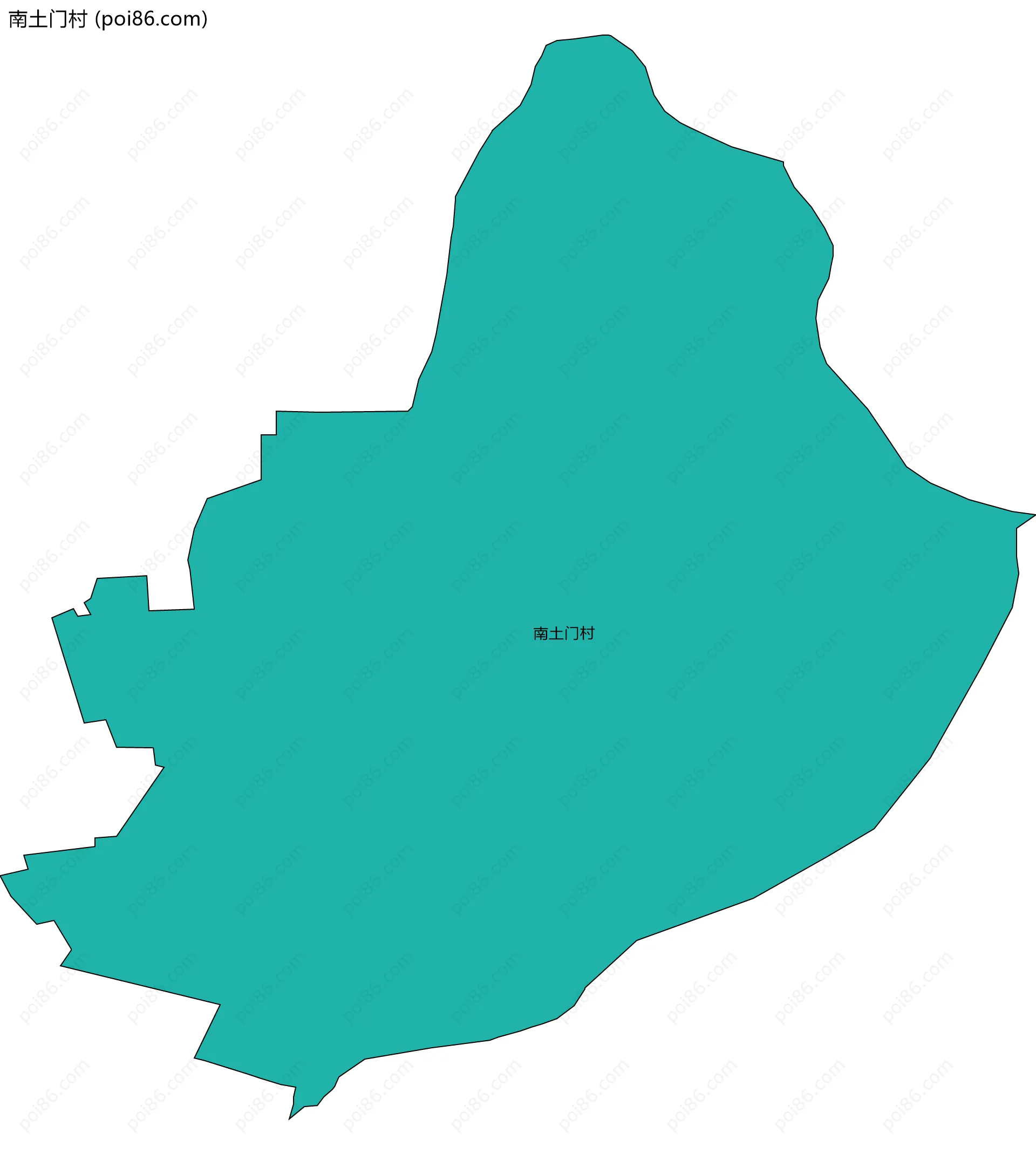 南土门村边界地图