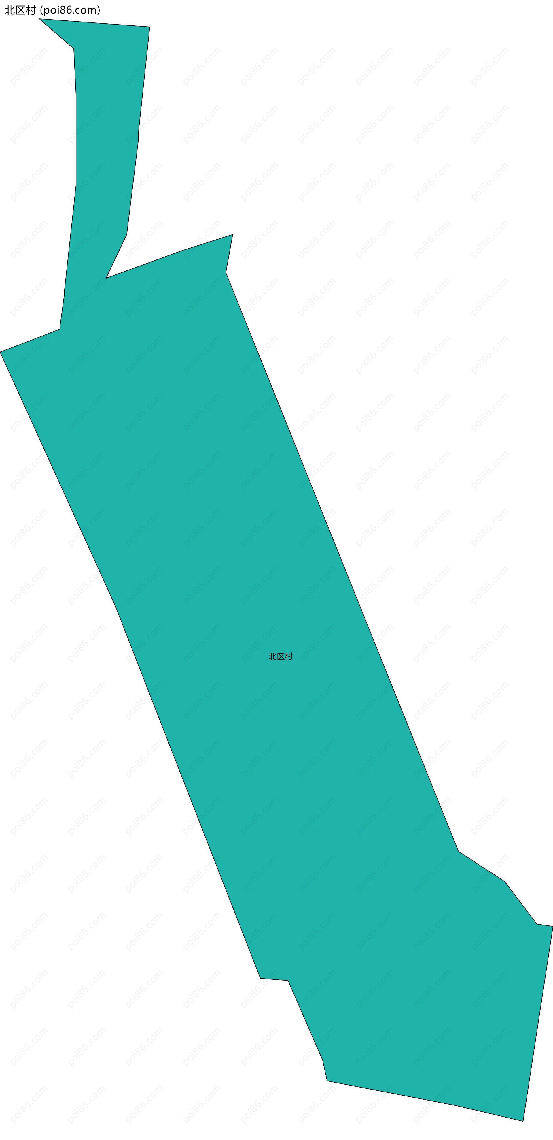 北区村边界地图