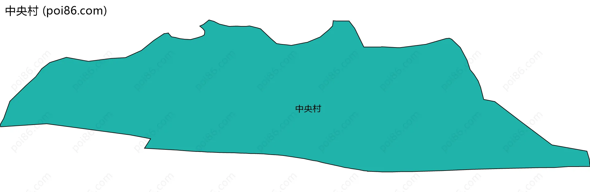 中央村边界地图