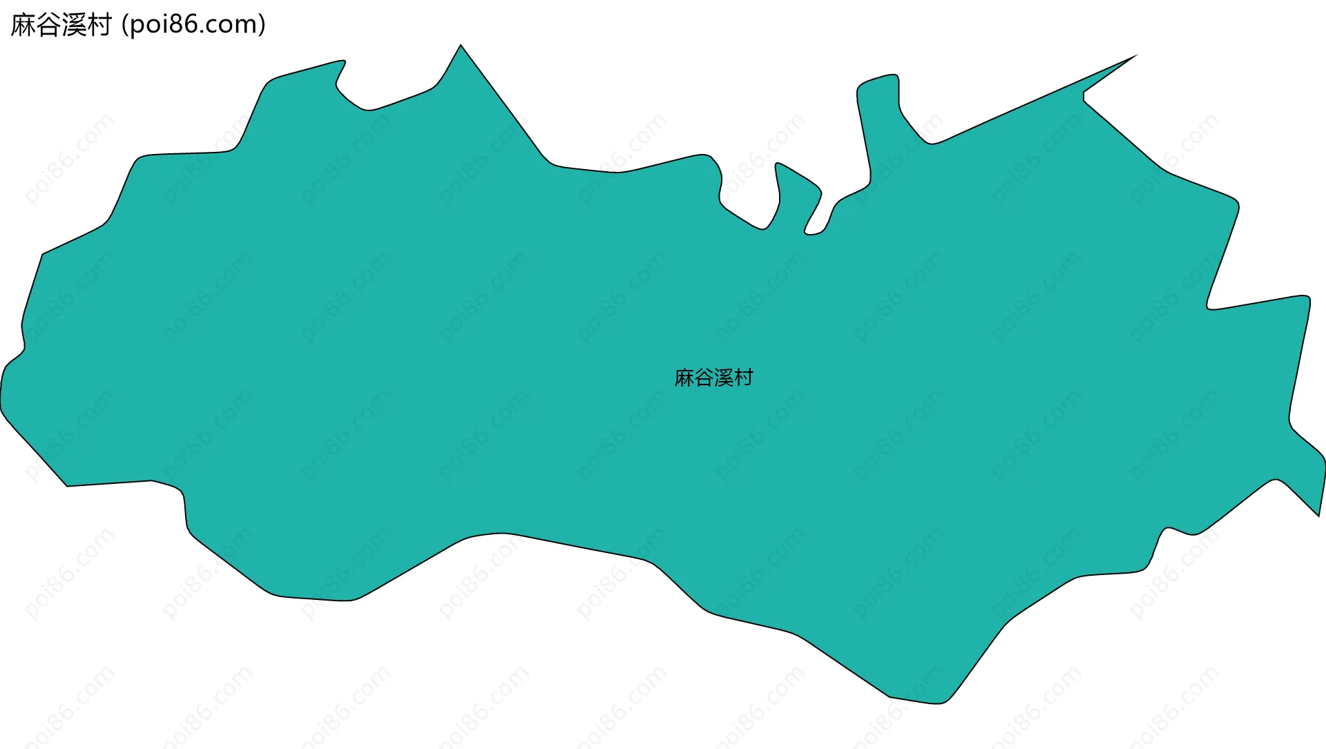 麻谷溪村边界地图