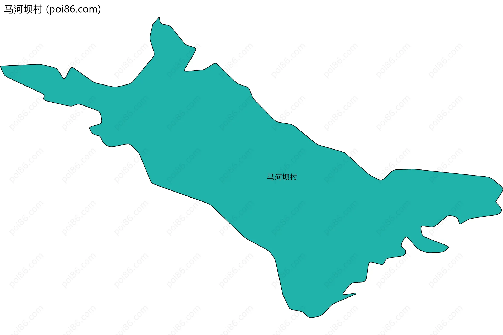 马河坝村边界地图