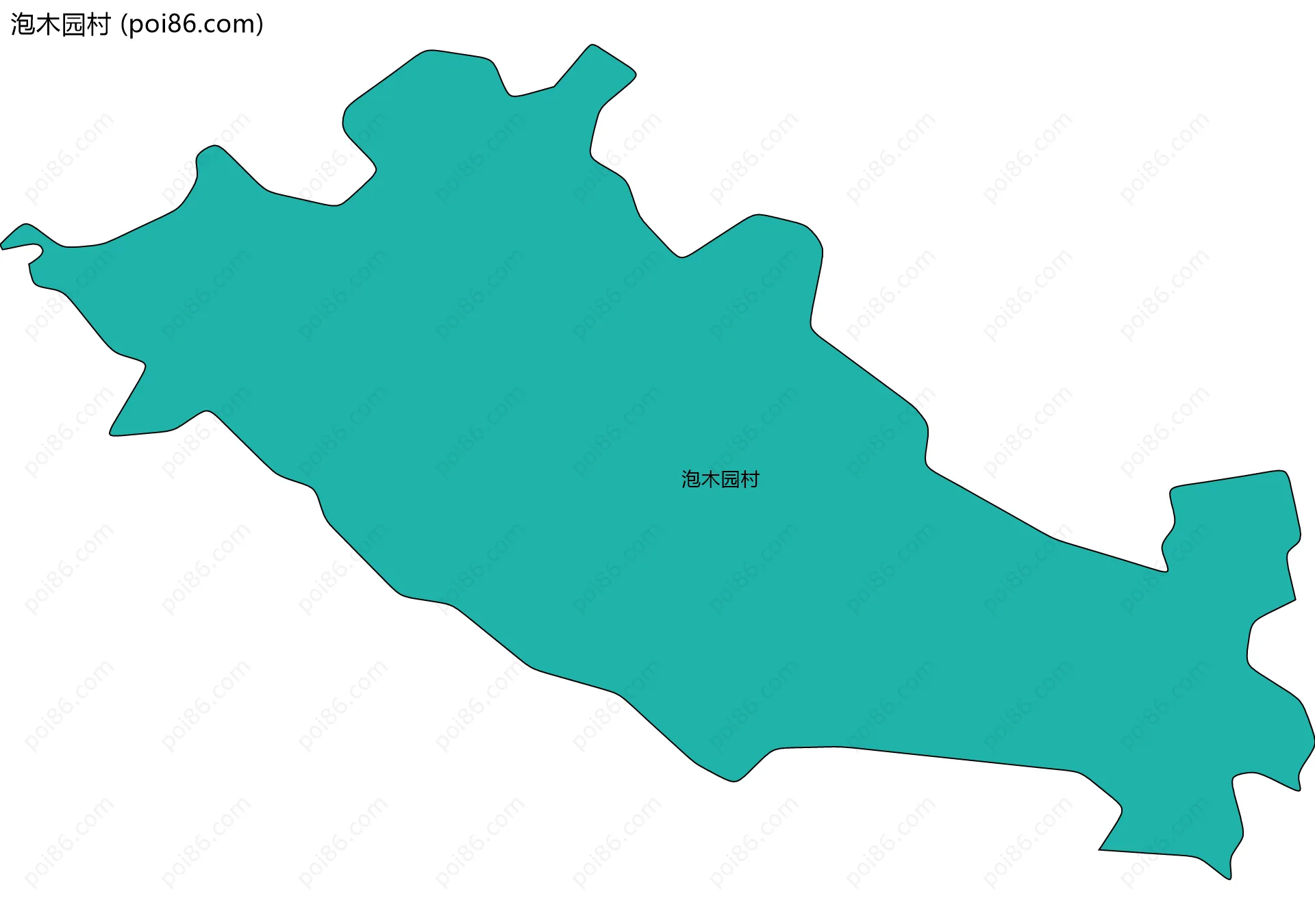 泡木园村边界地图