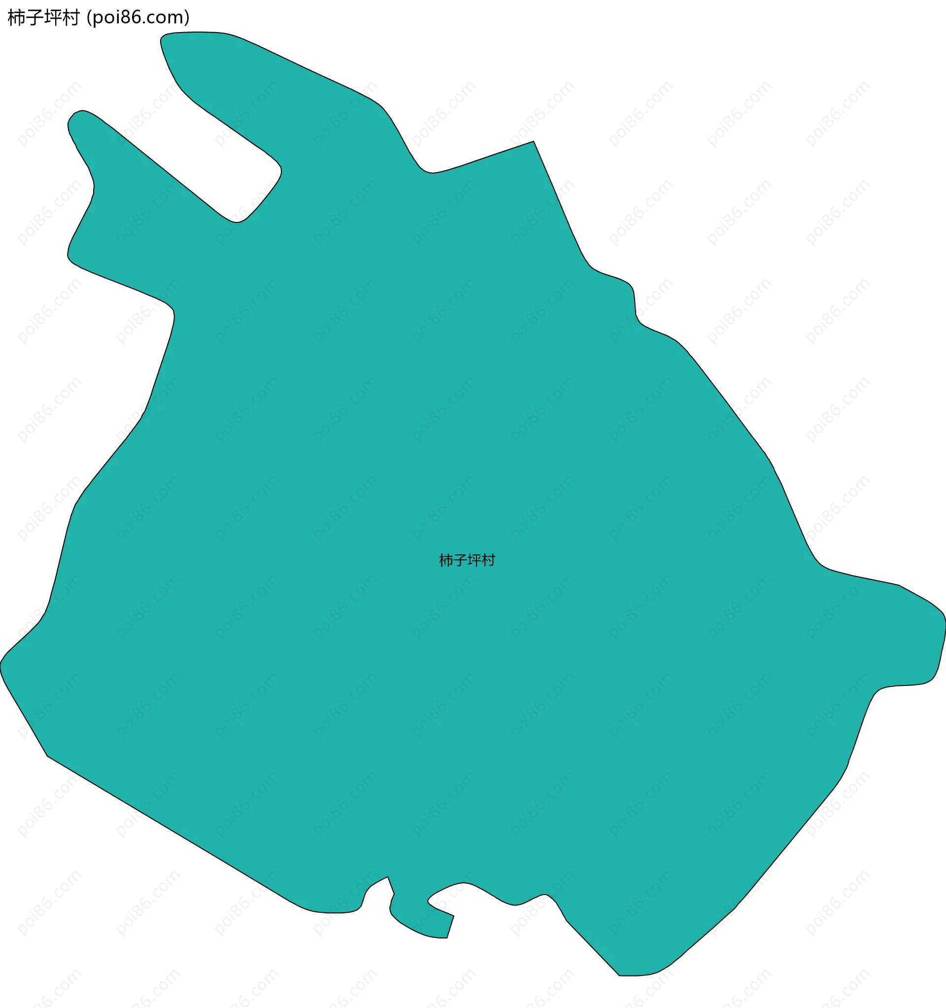 柿子坪村边界地图