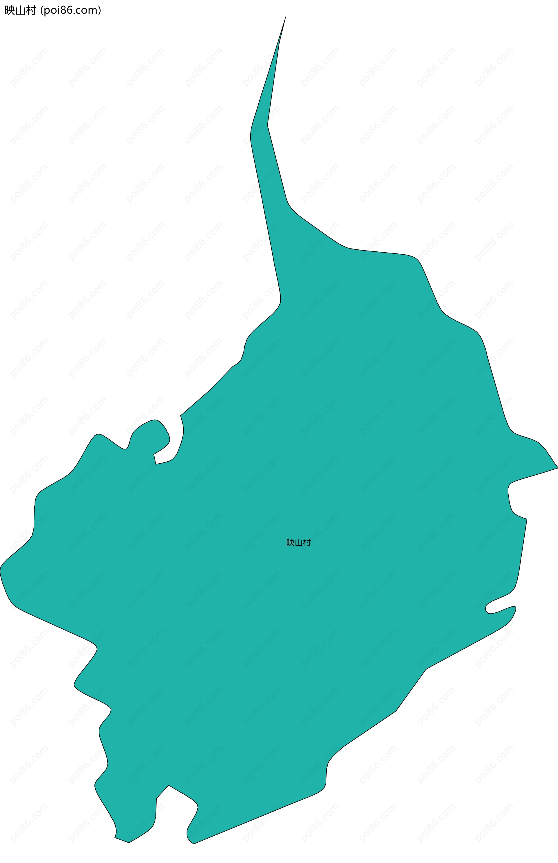 映山村边界地图