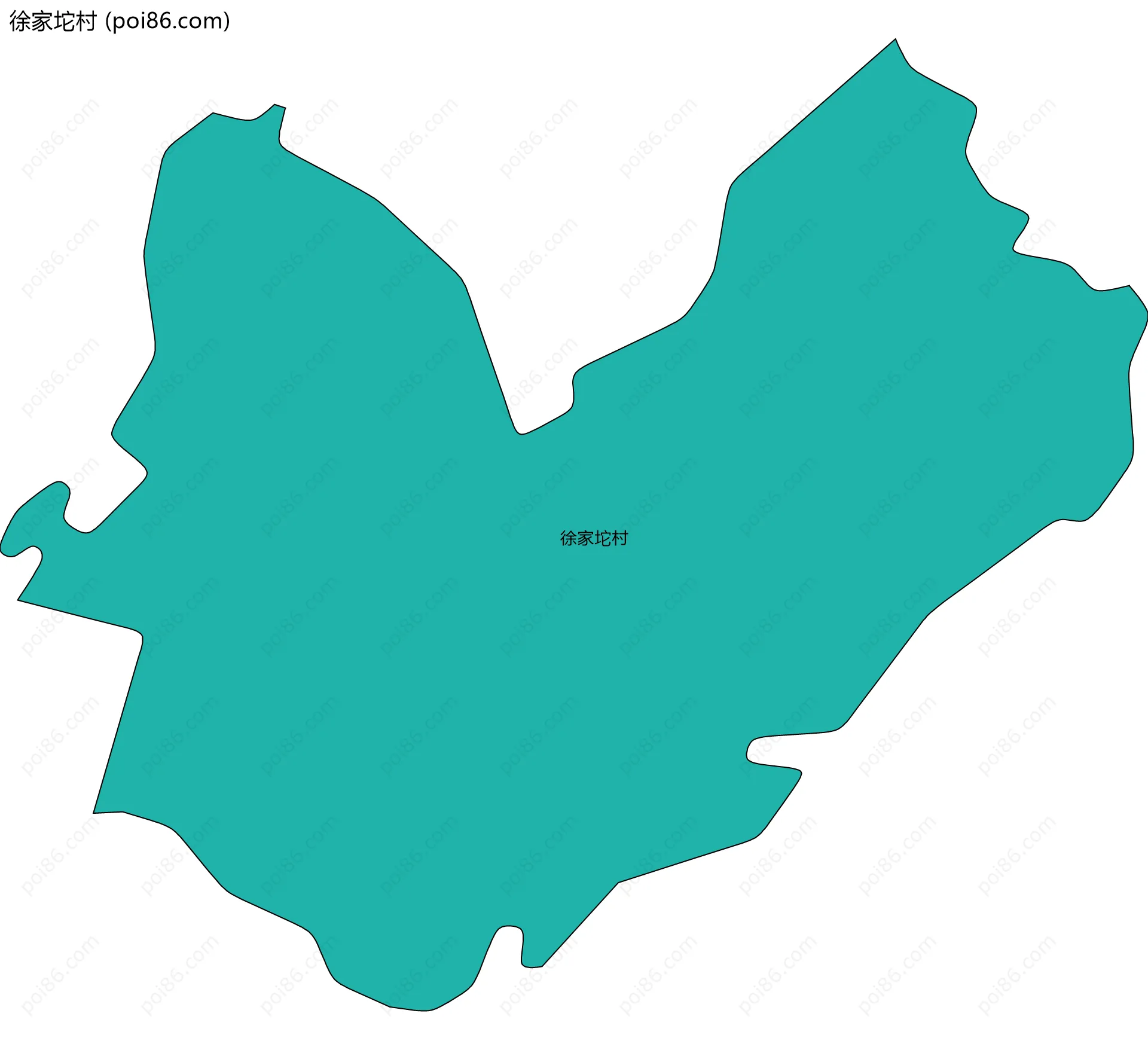 徐家坨村边界地图