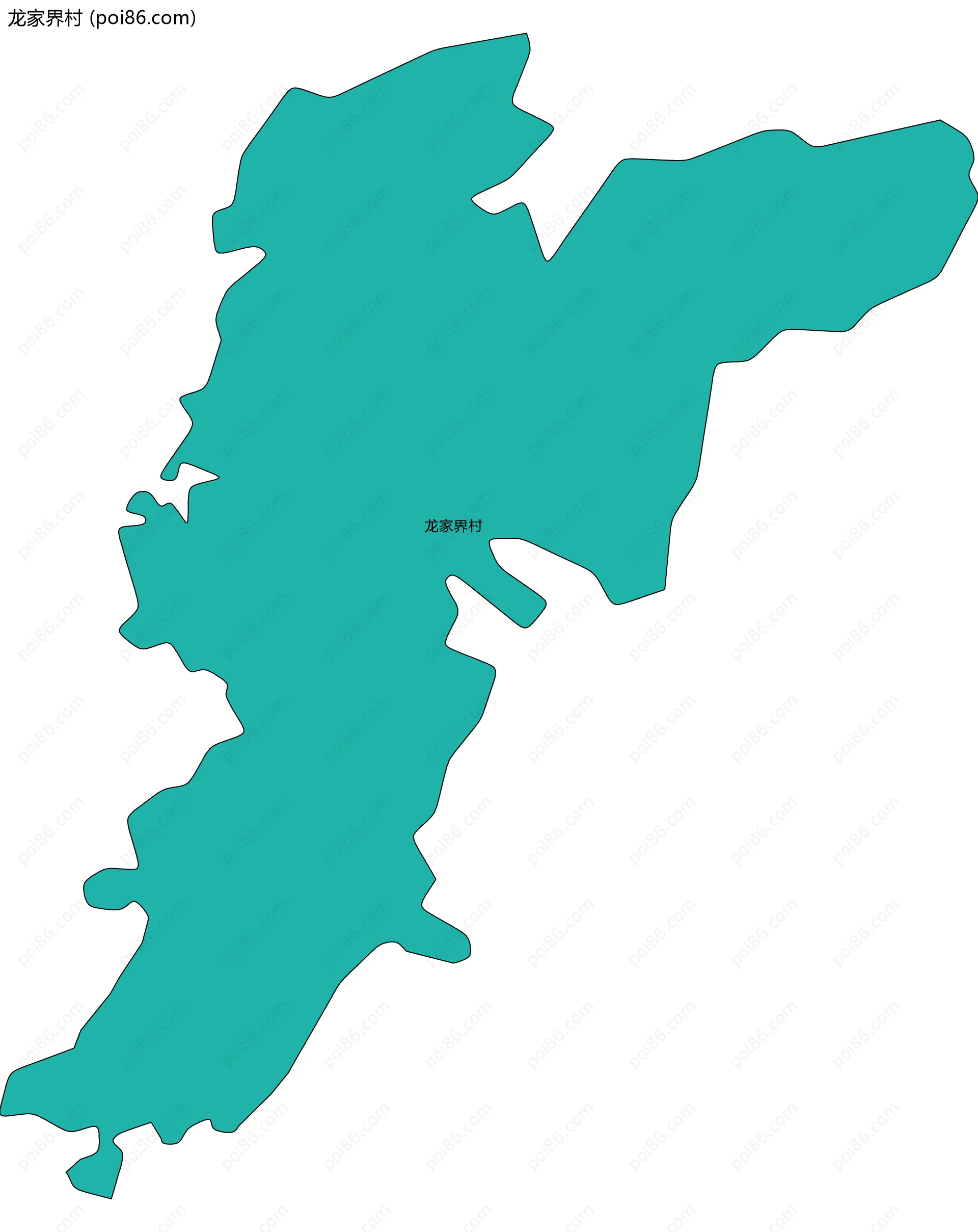 龙家界村边界地图