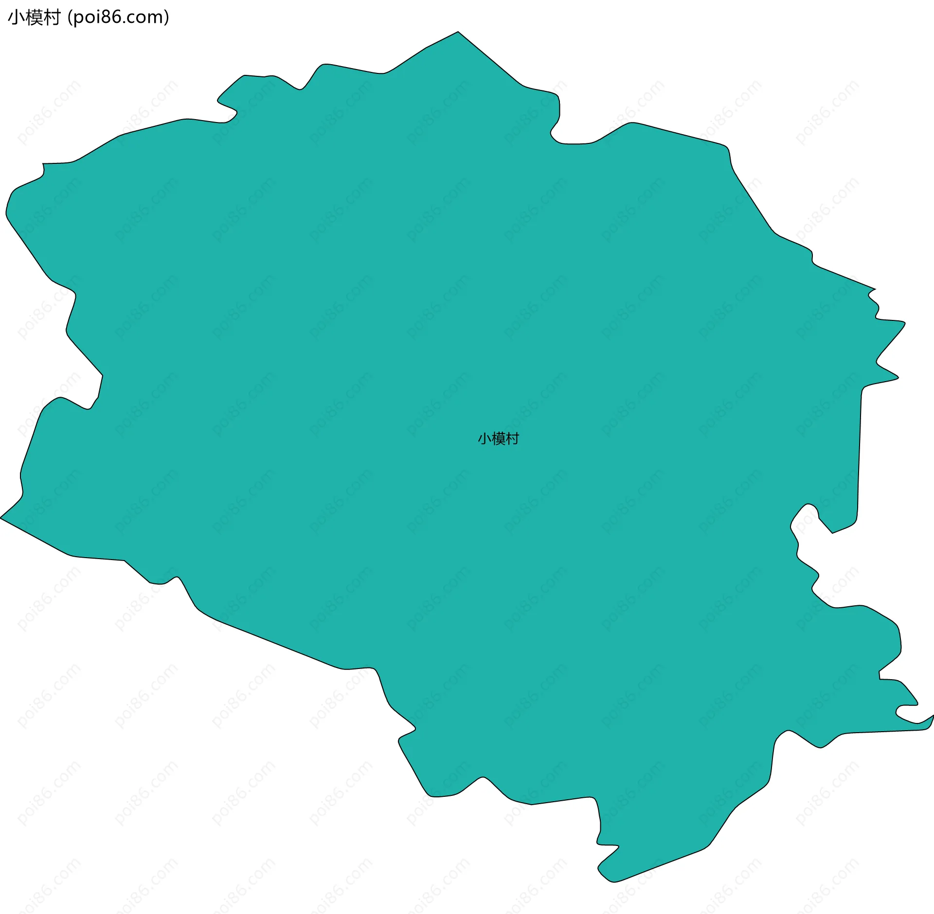 小模村边界地图