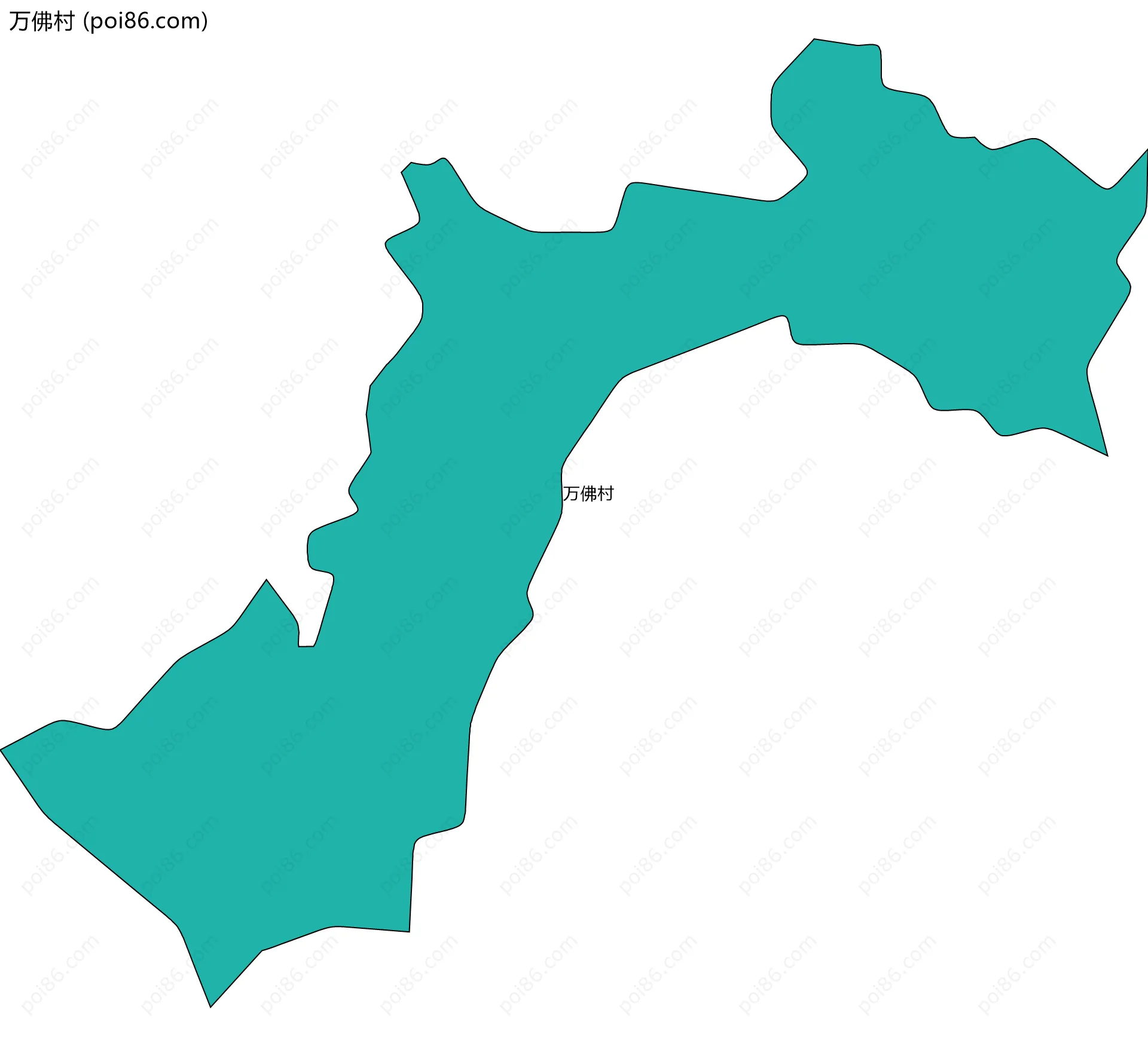 万佛村边界地图
