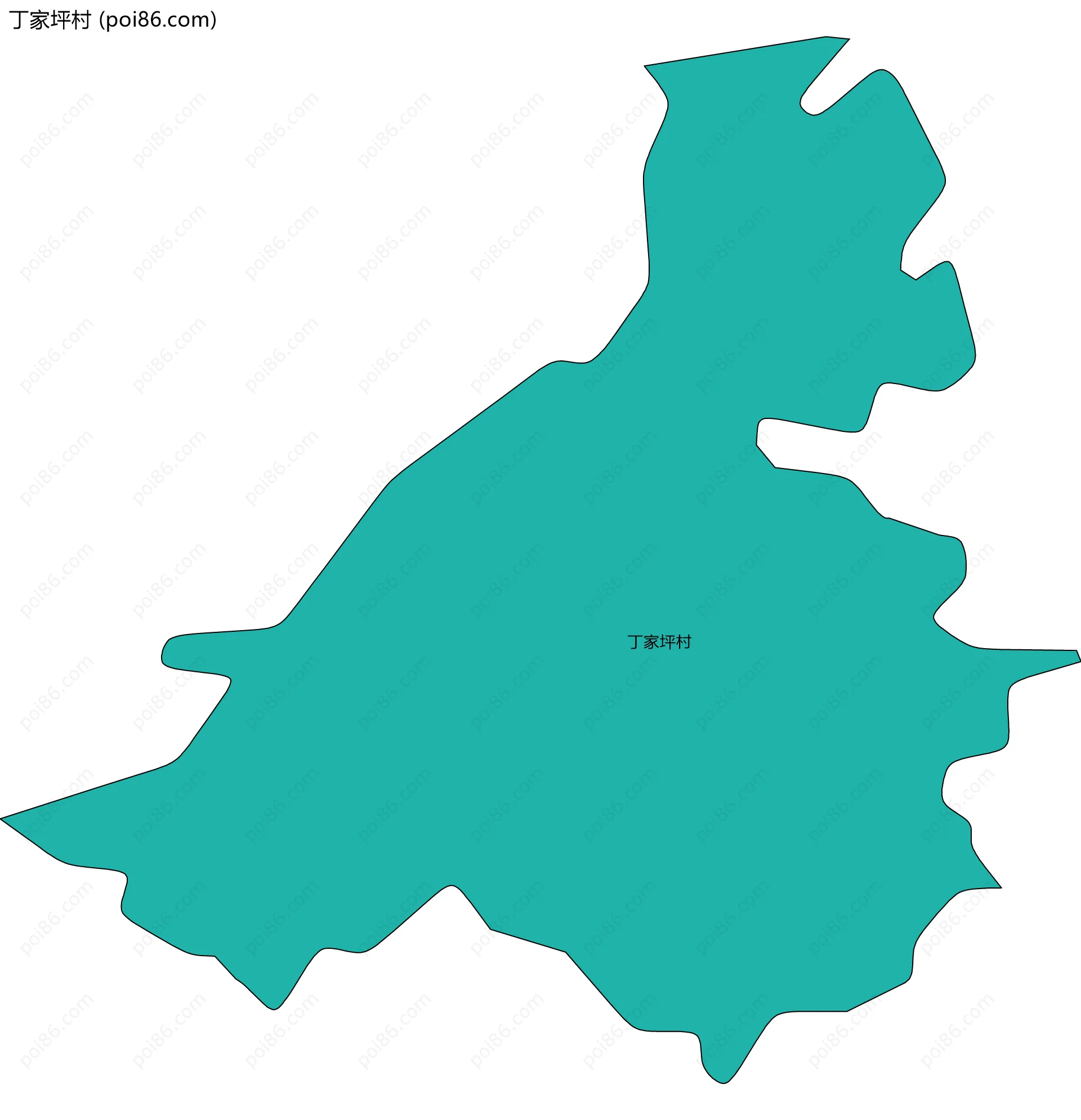 丁家坪村边界地图
