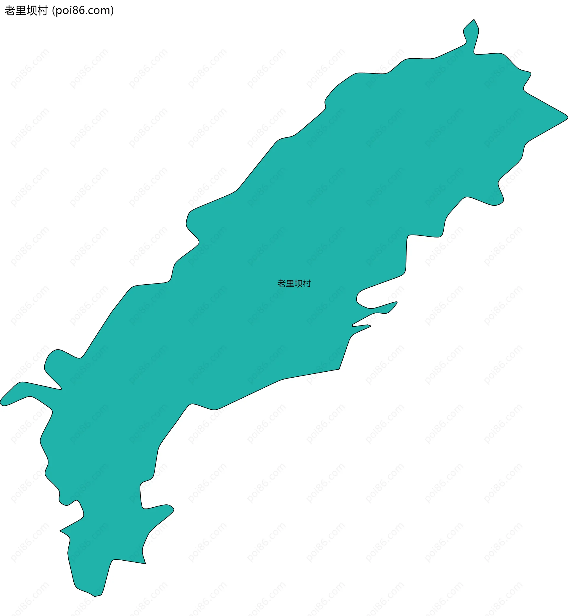 老里坝村边界地图