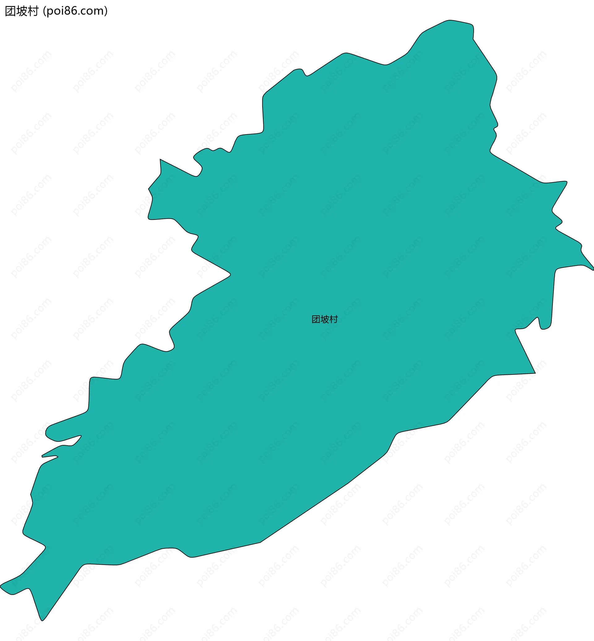 团坡村边界地图