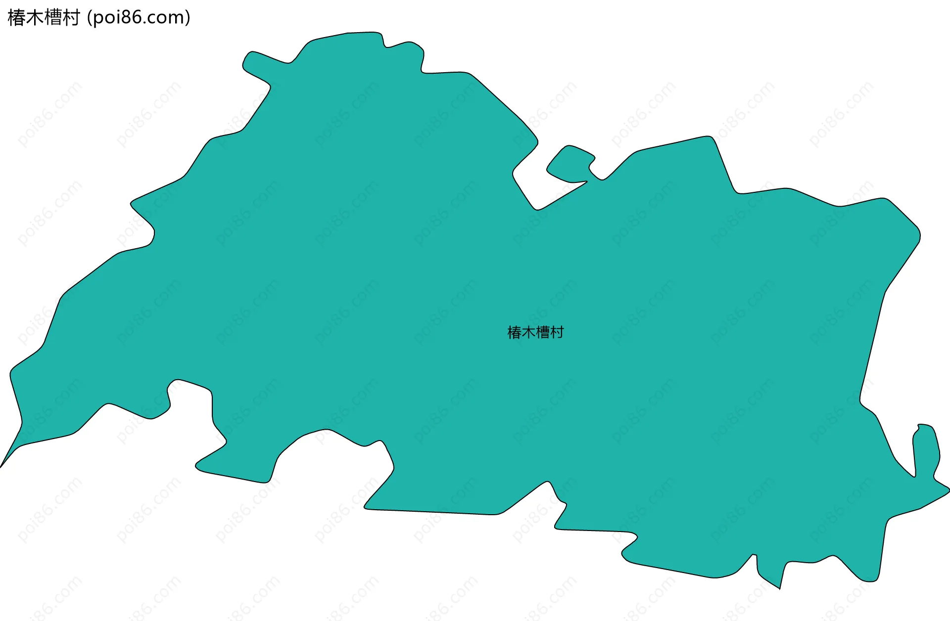 椿木槽村边界地图