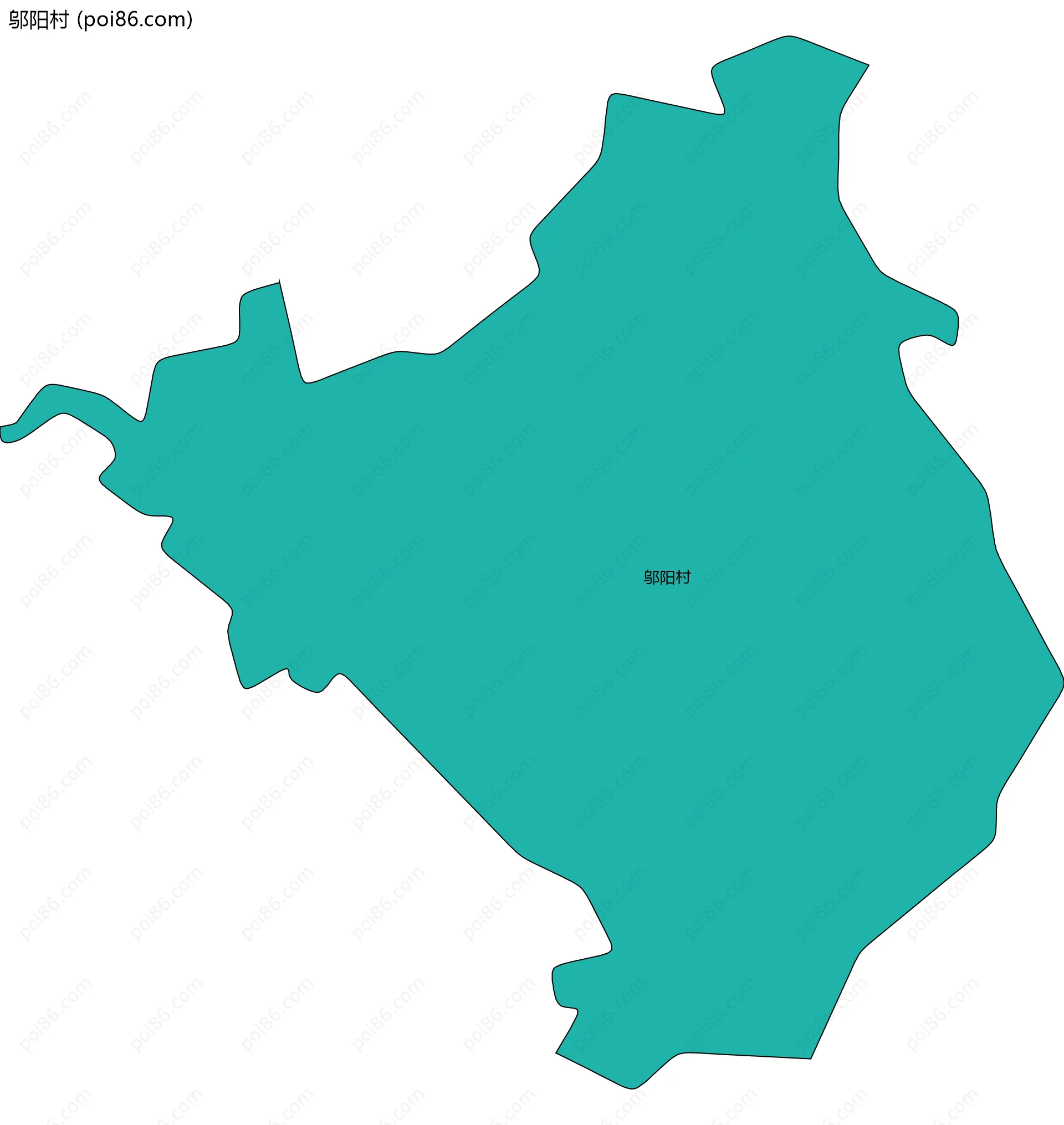 邬阳村边界地图