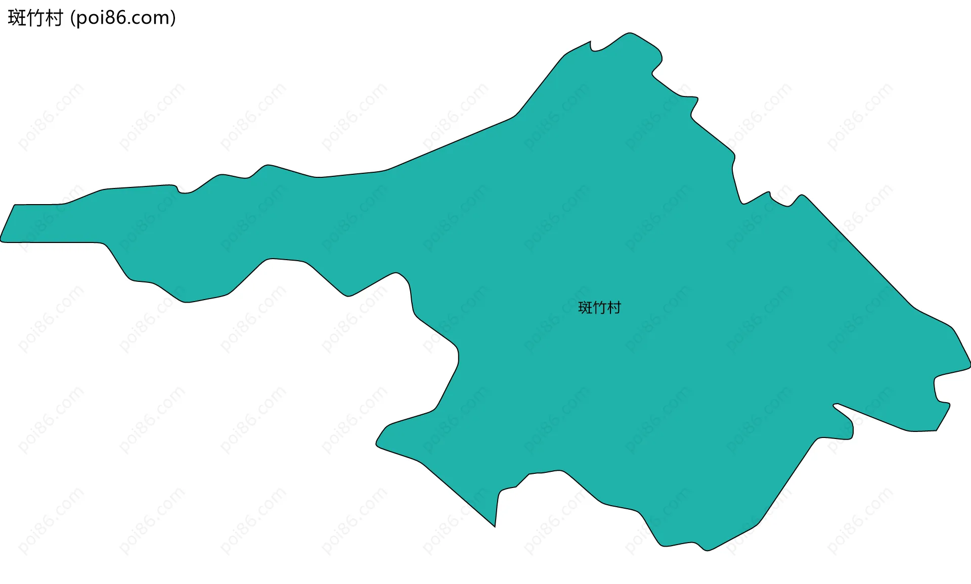 斑竹村边界地图