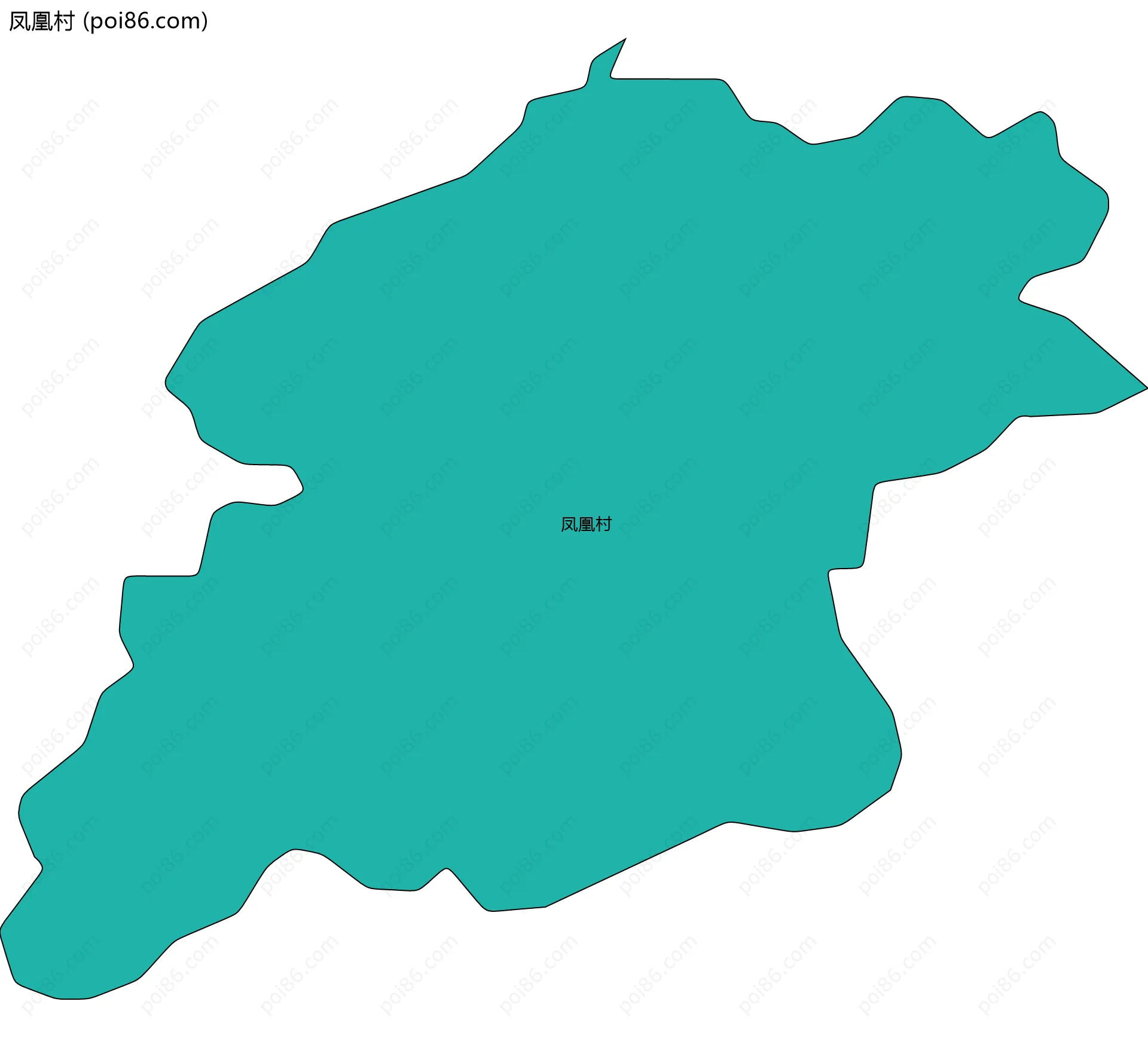 凤凰村边界地图