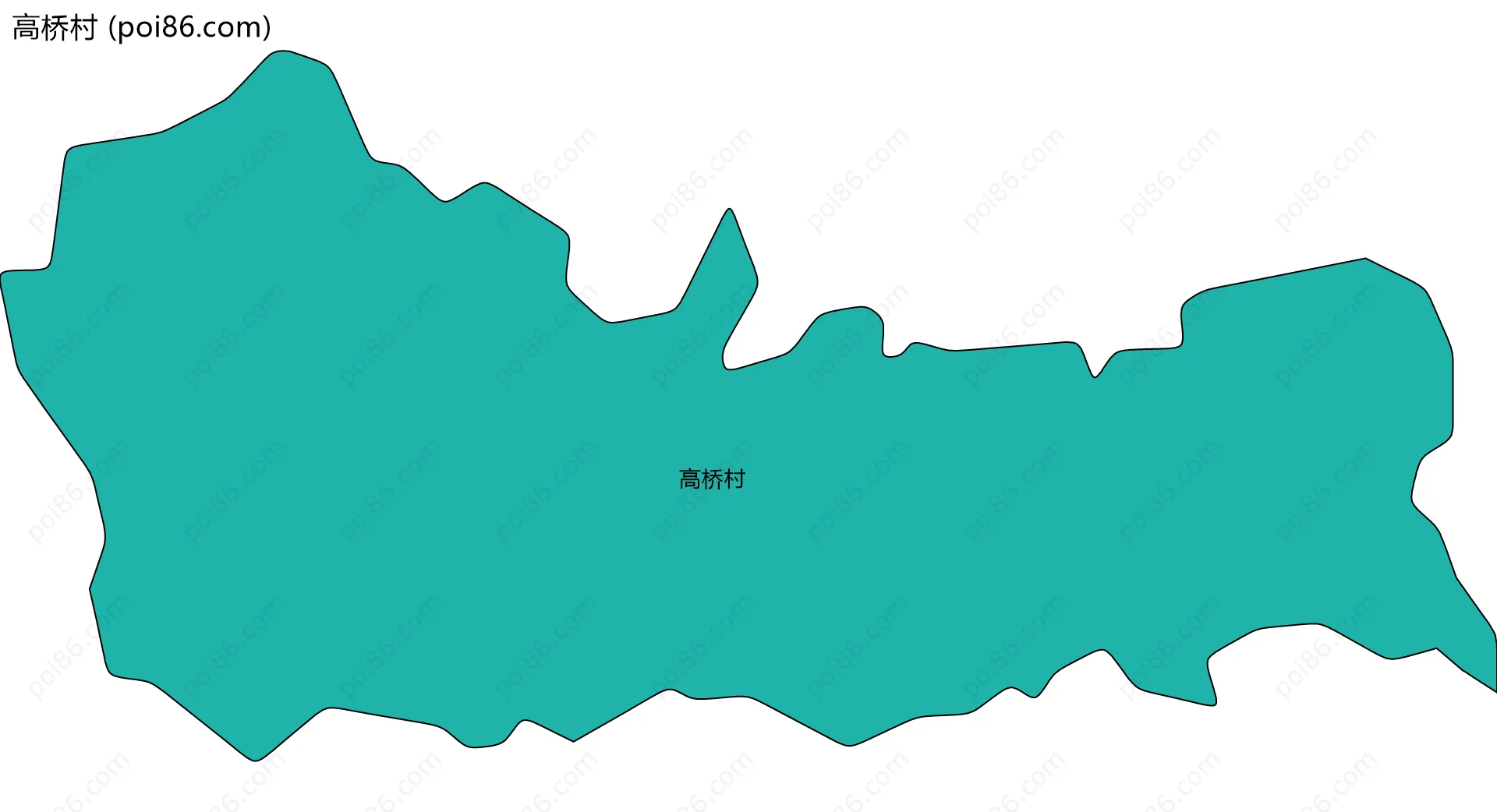 高桥村边界地图