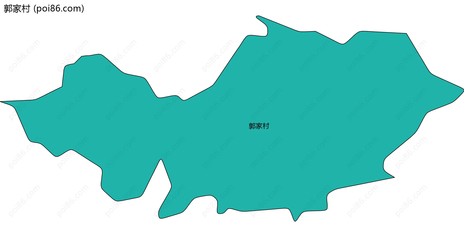 郭家村边界地图