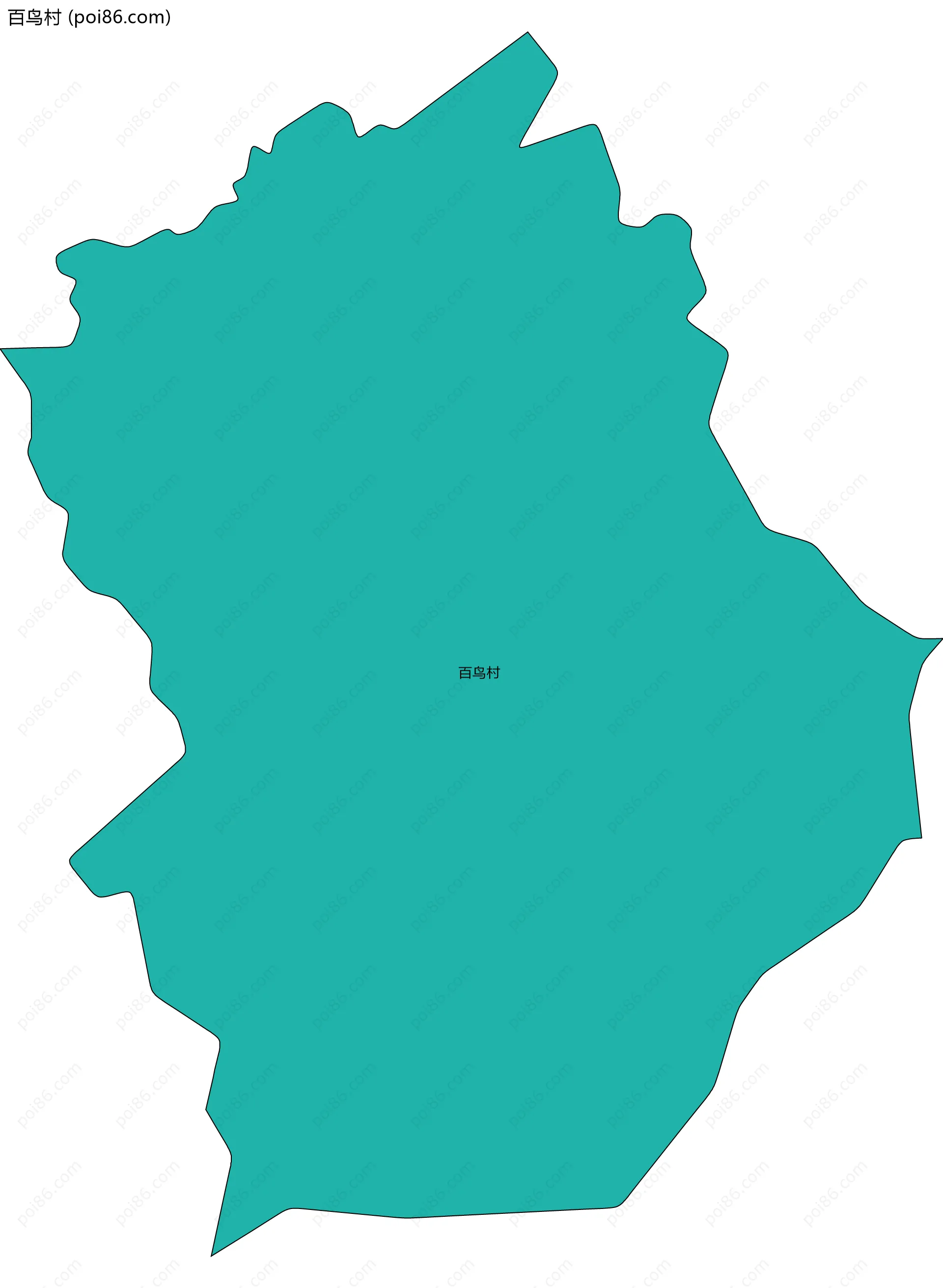百鸟村边界地图