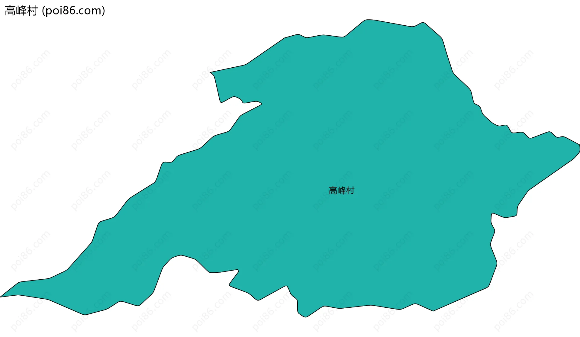 高峰村边界地图