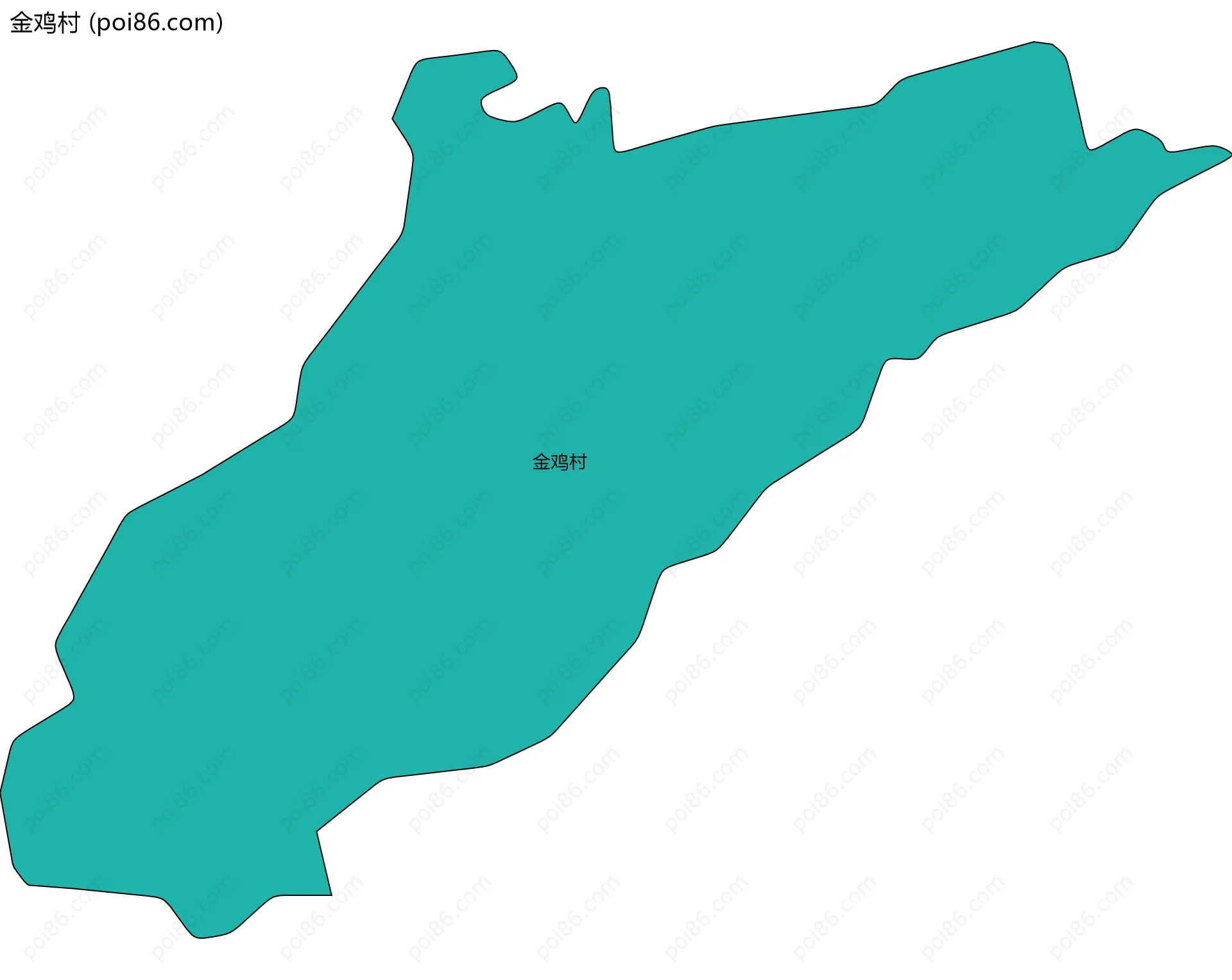 金鸡村边界地图
