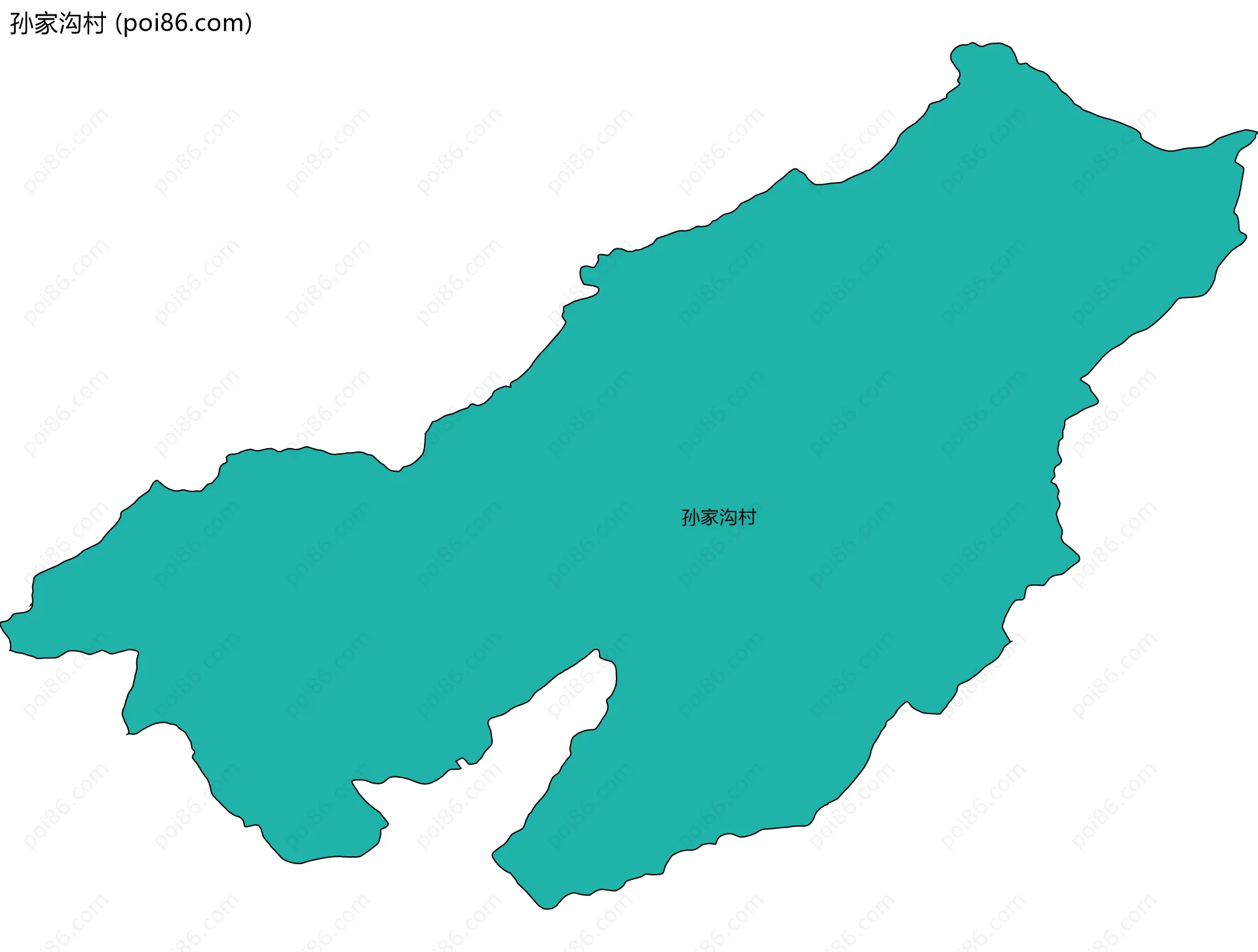孙家沟村边界地图