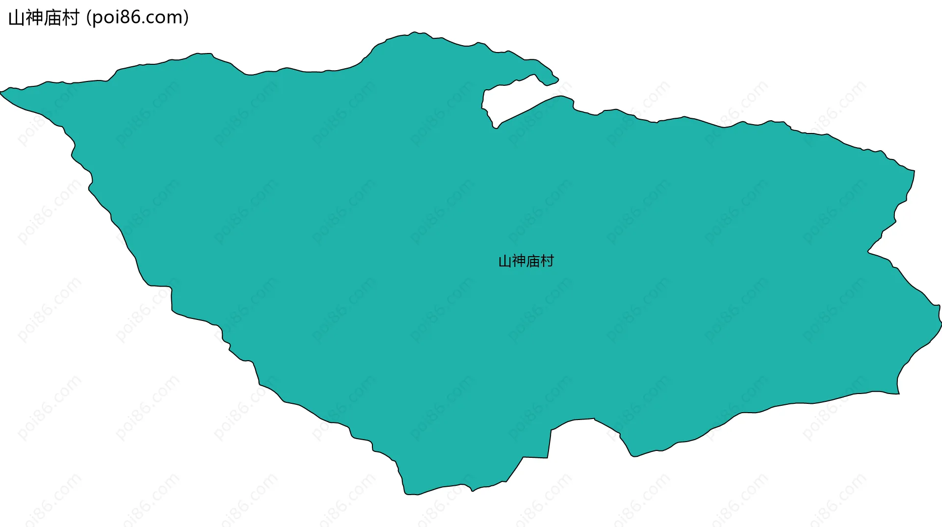 山神庙村边界地图