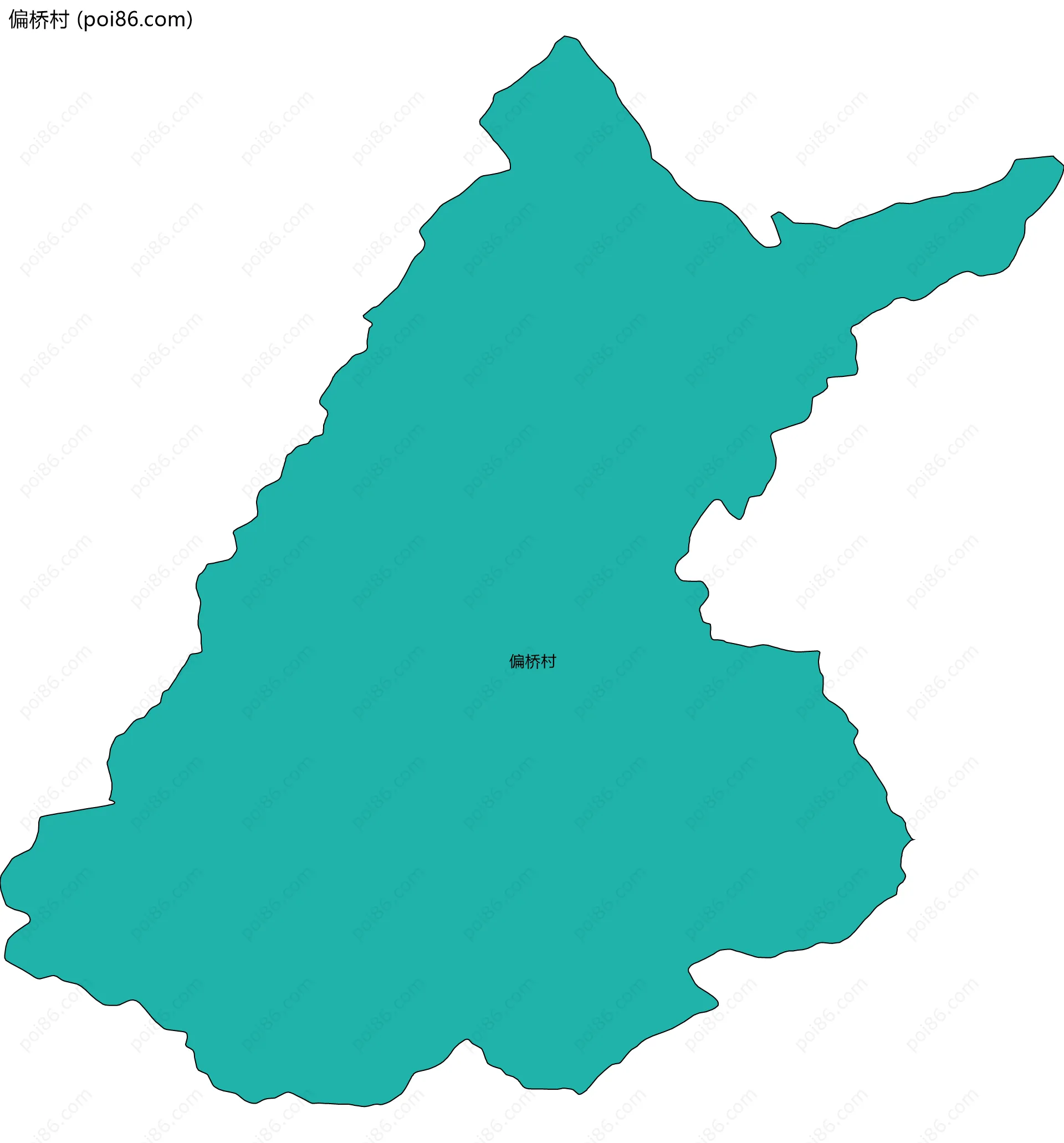 偏桥村边界地图