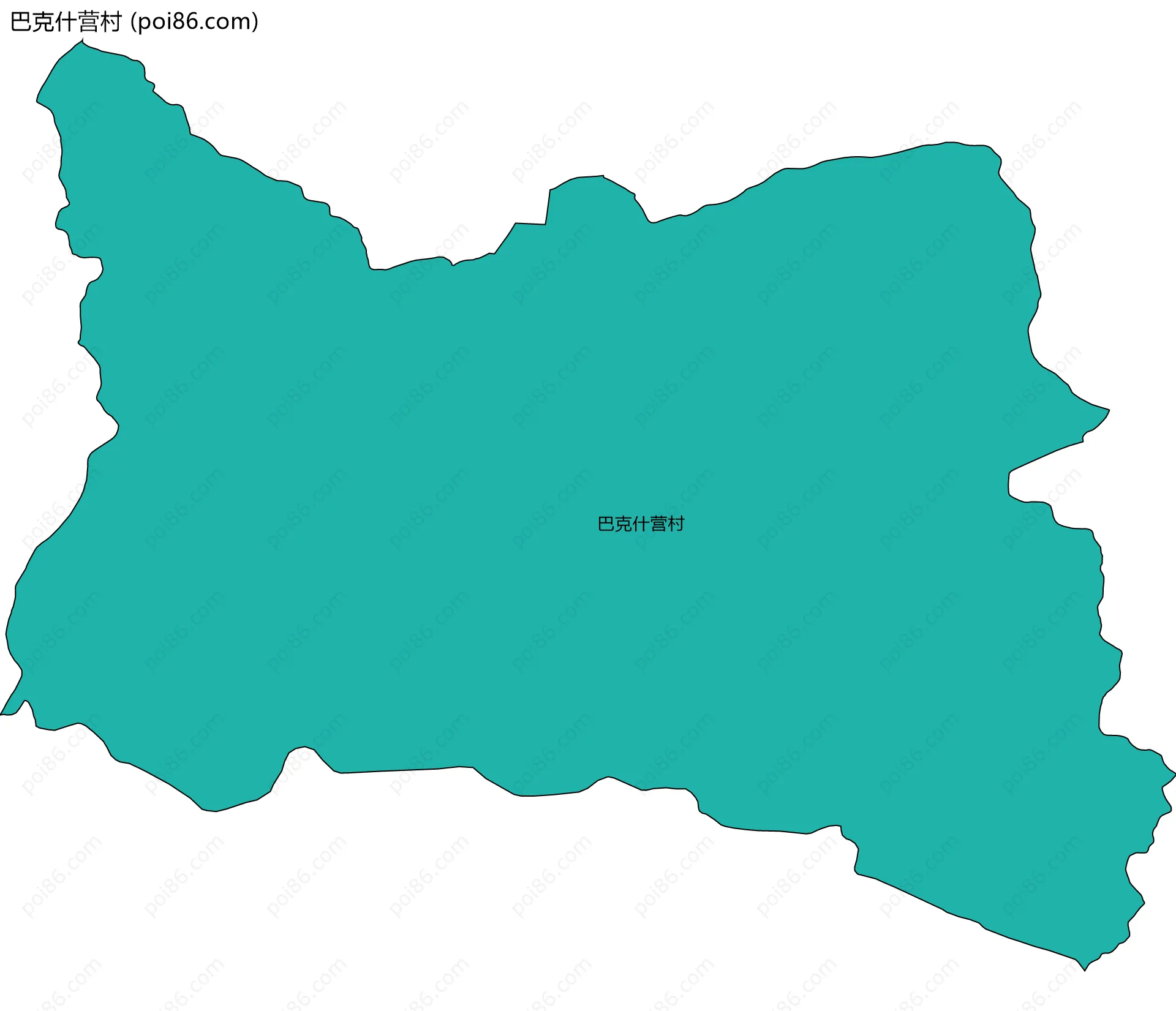巴克什营村边界地图