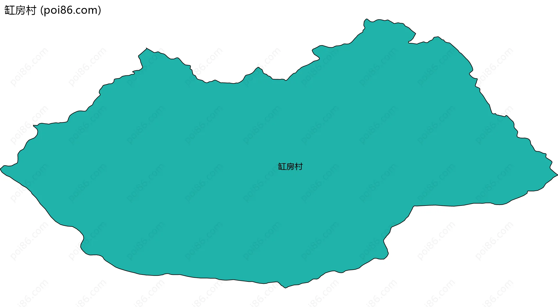 缸房村边界地图